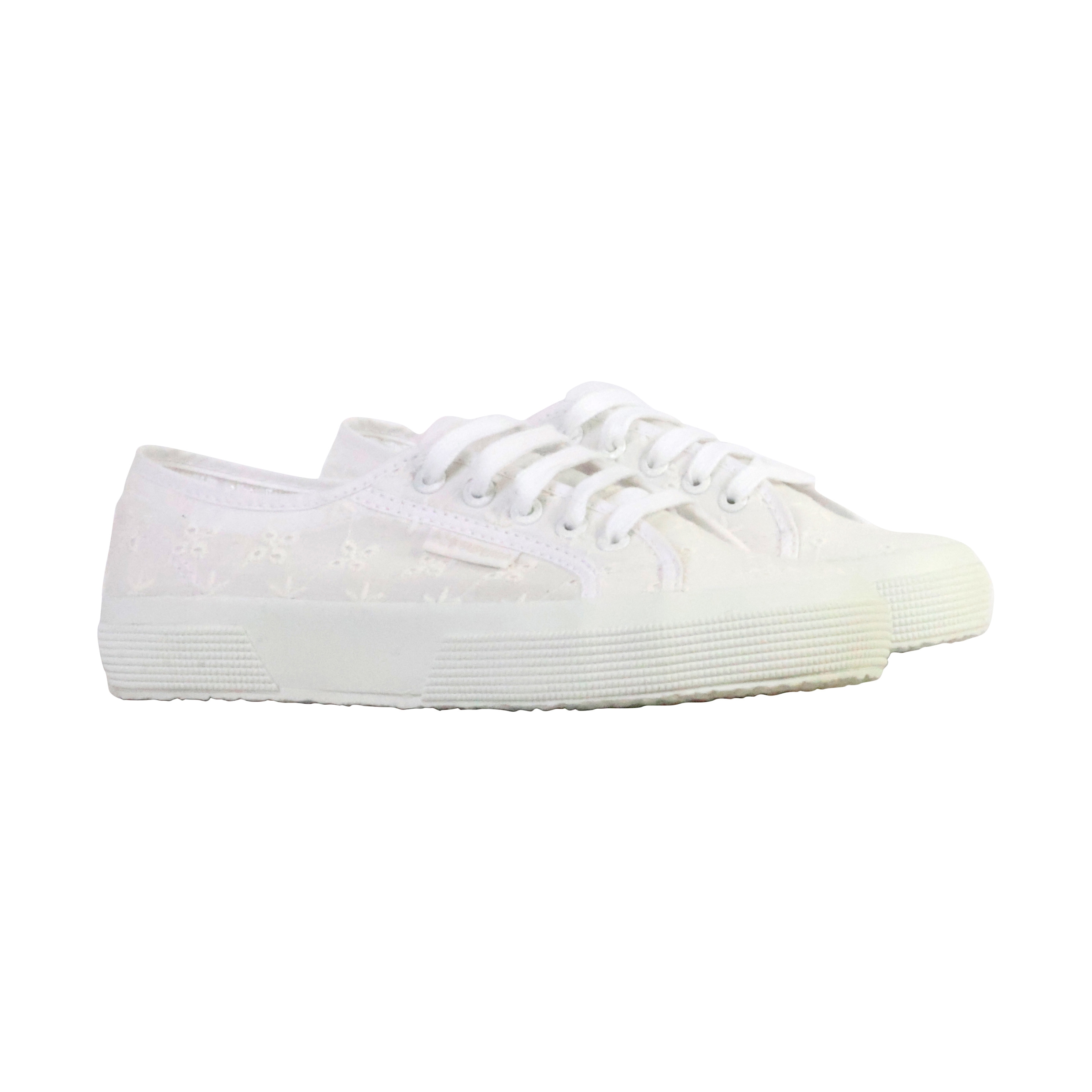Superga Flower Sangallo lace-up sneakers SUPERGA White