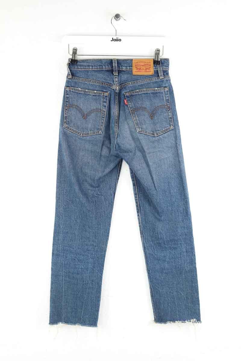 Cotton straight jeans LEVI'S - Seconde main Blue