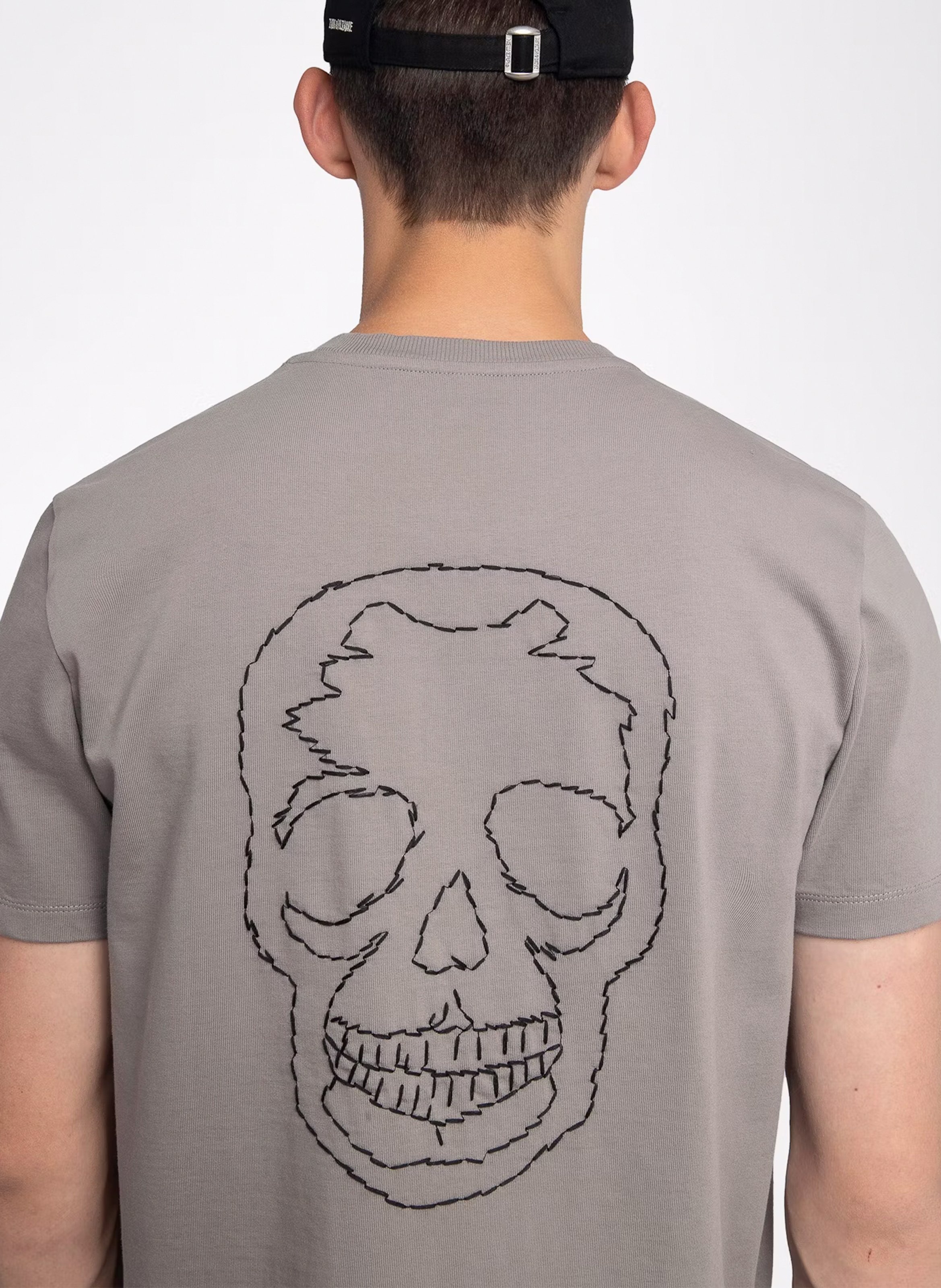 Tee-shirt droit en coton ZADIG&amp;VOLTAIRE Gris