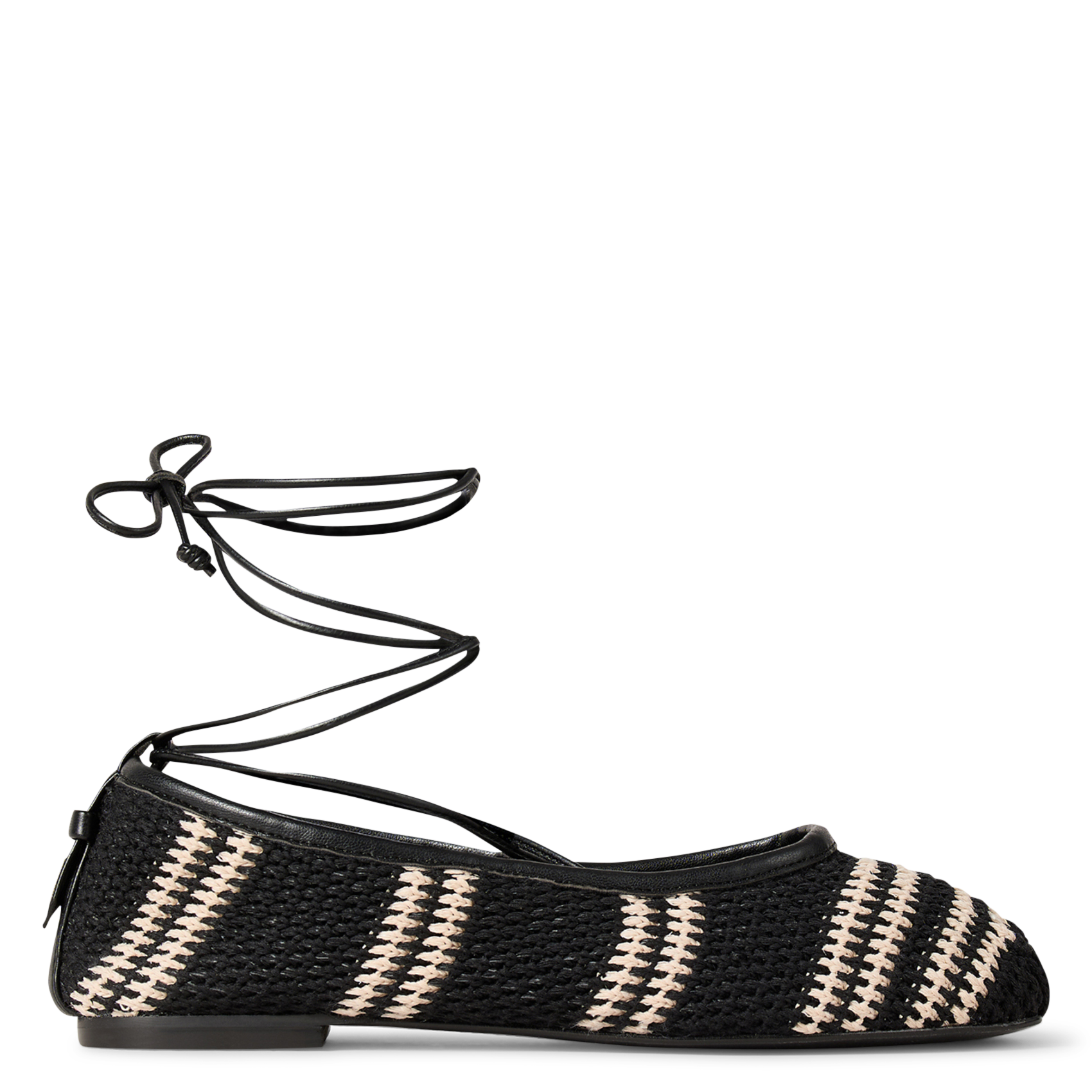 Ballerines en coton BA&SH Noir