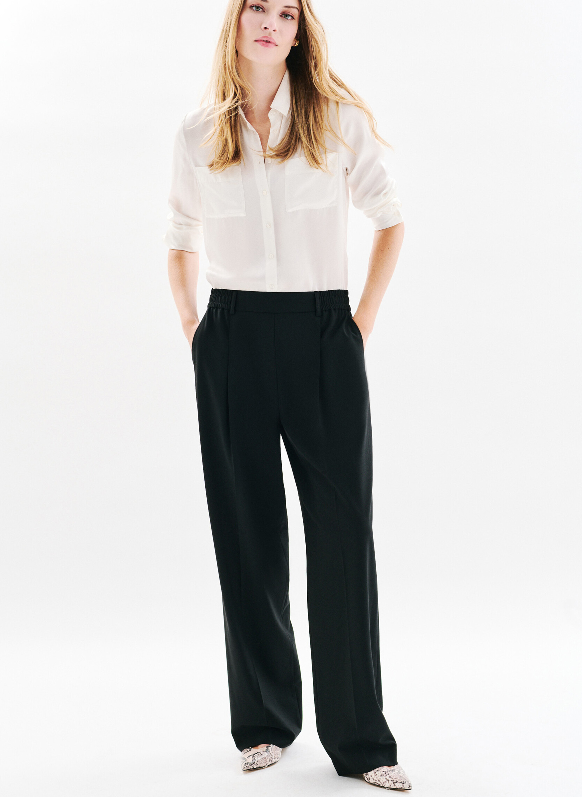 Carrot trousers CAROLL Black