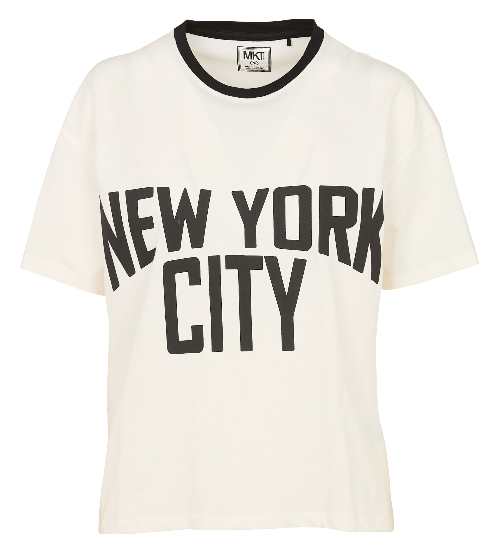 Tee-shirt oversize col rond en coton MKT Beige