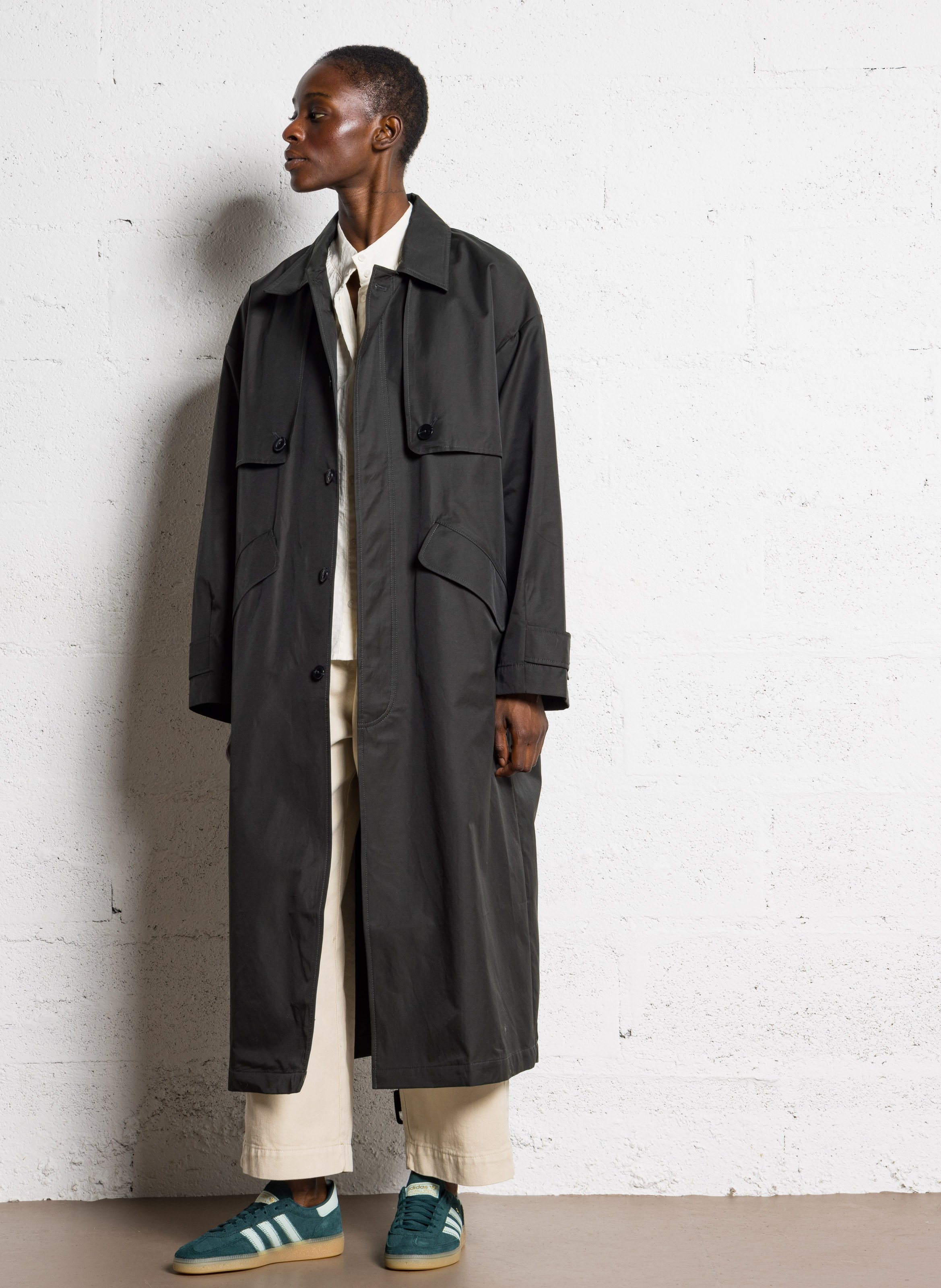 Baskets basses en cuir ADIDAS Vert