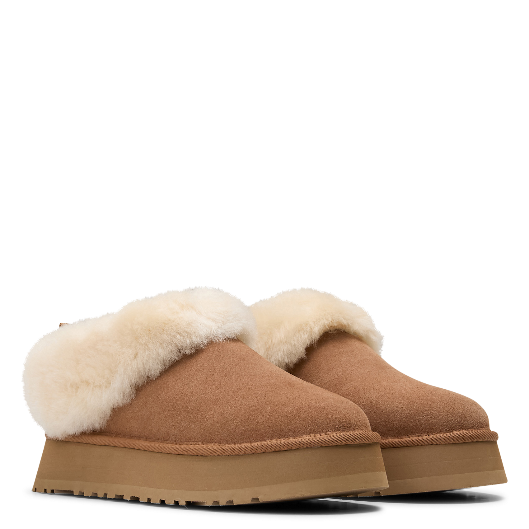 Klompen van imitatiebont UGG Bruin