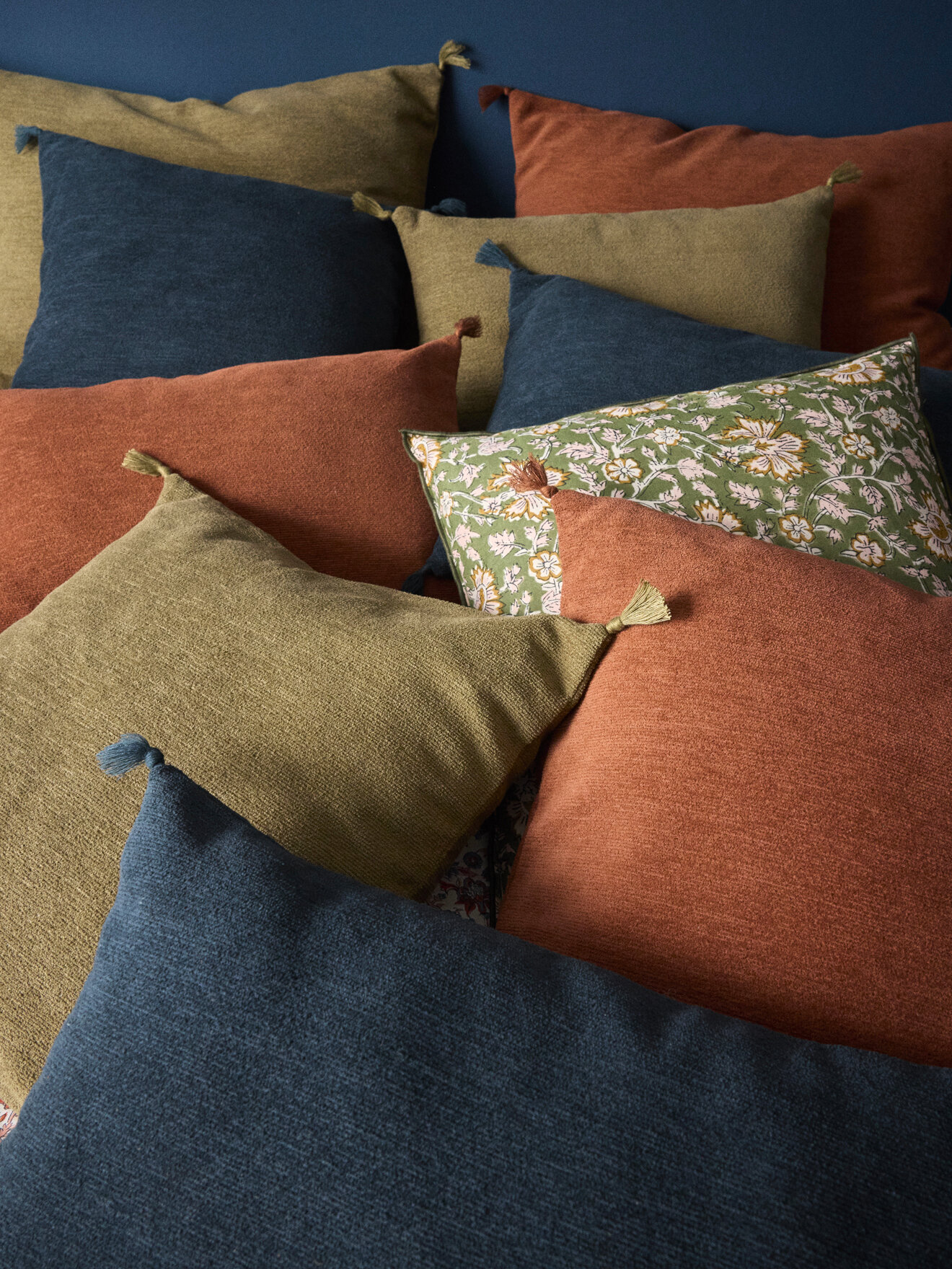 Housse de coussin en coton chenille CYRILLUS