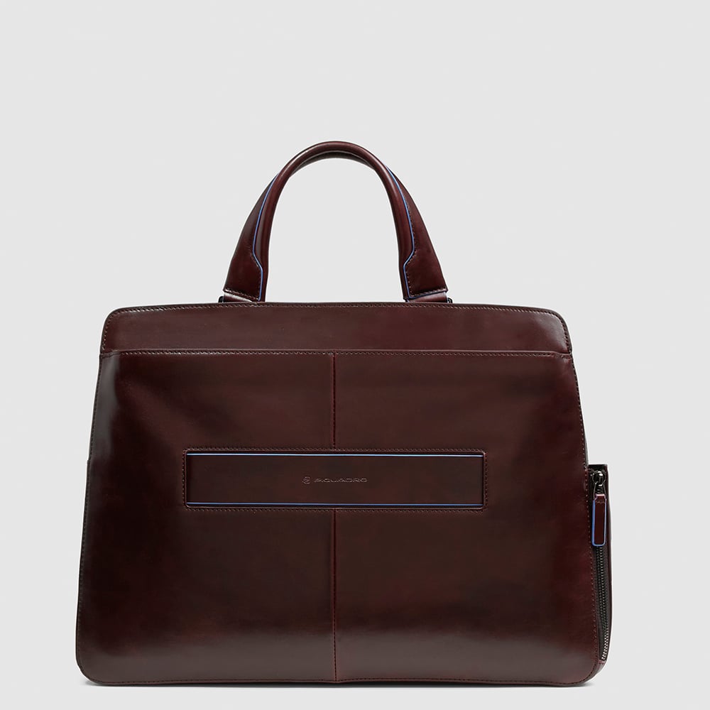 Customizable computer bag with shockproof protection and RFID protection, umbrella pocket PIQUADRO Brown