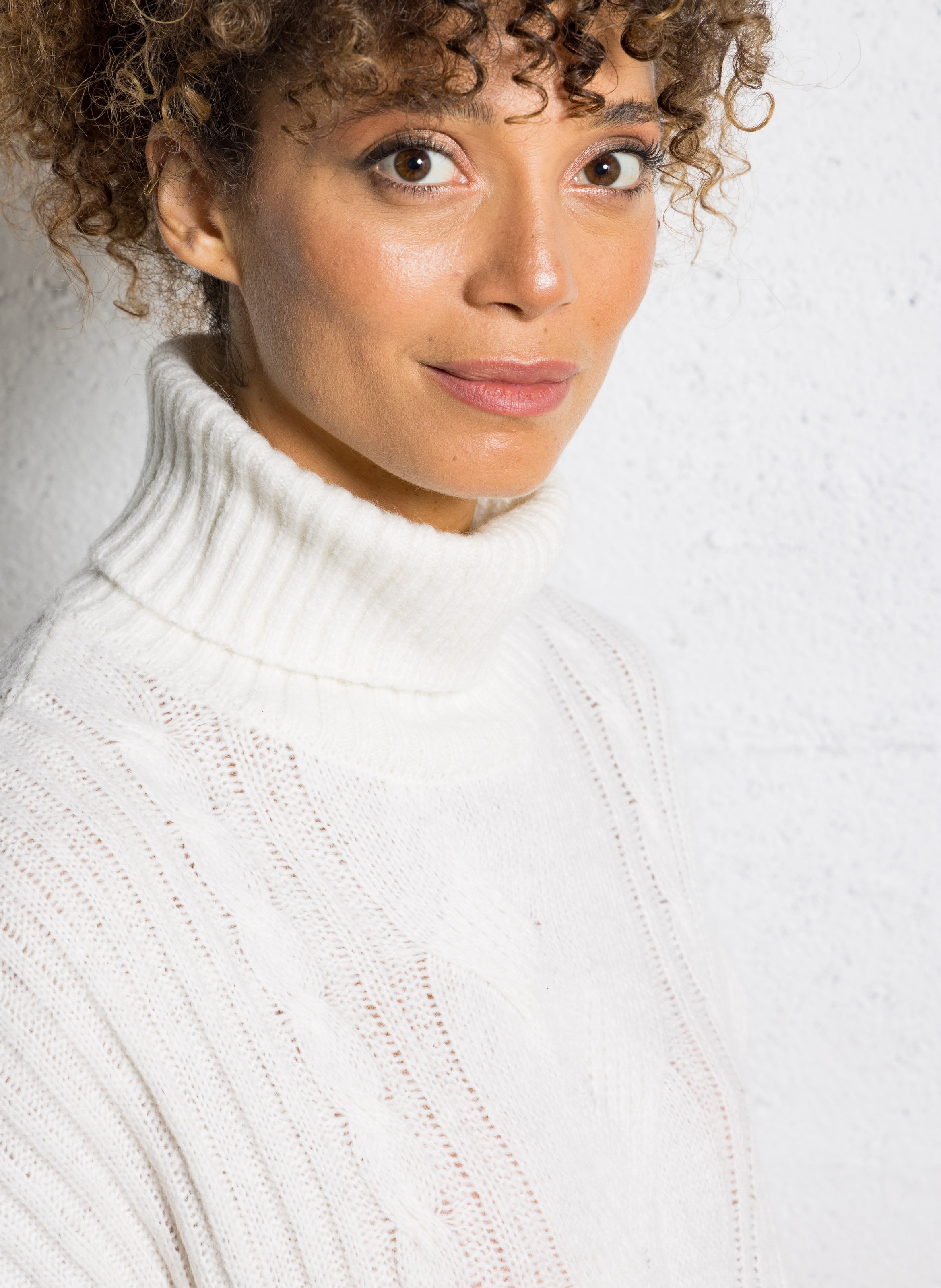 Pull col roulé SUD EXPRESS Blanc