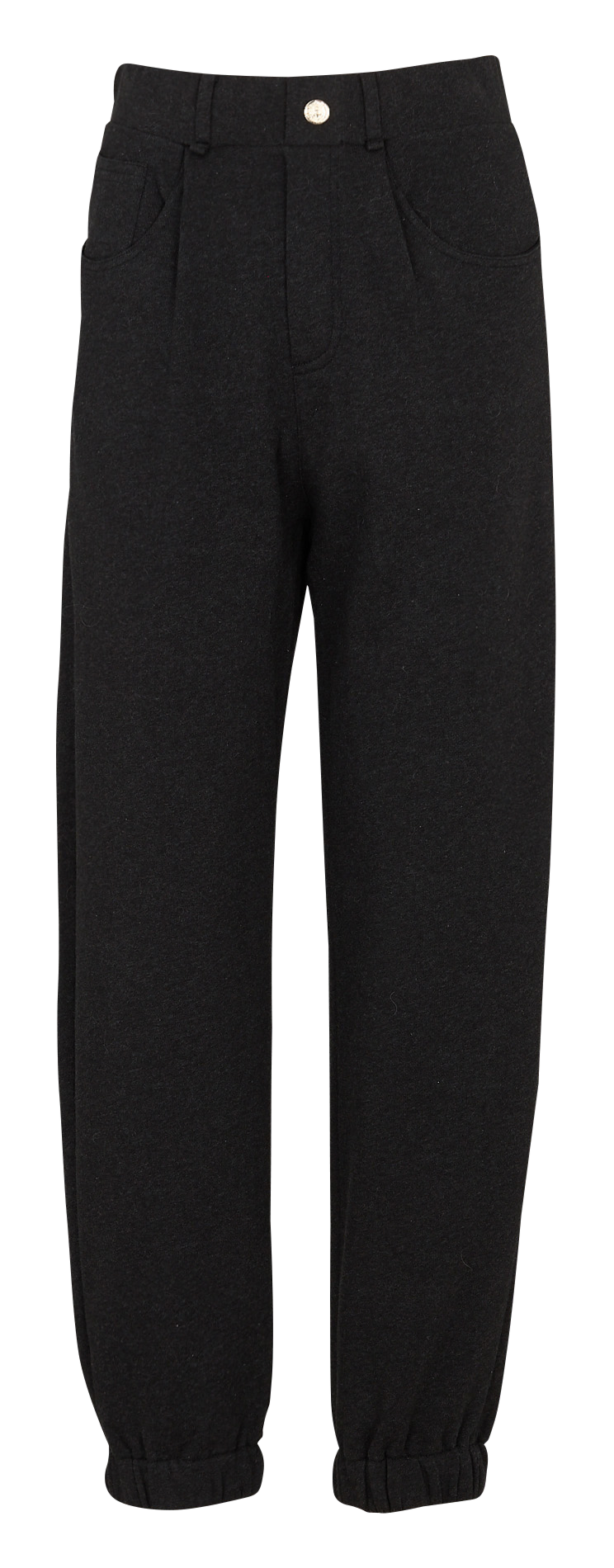 Jogging taille haute en coton mélangé THE LABEL EDITION Gris