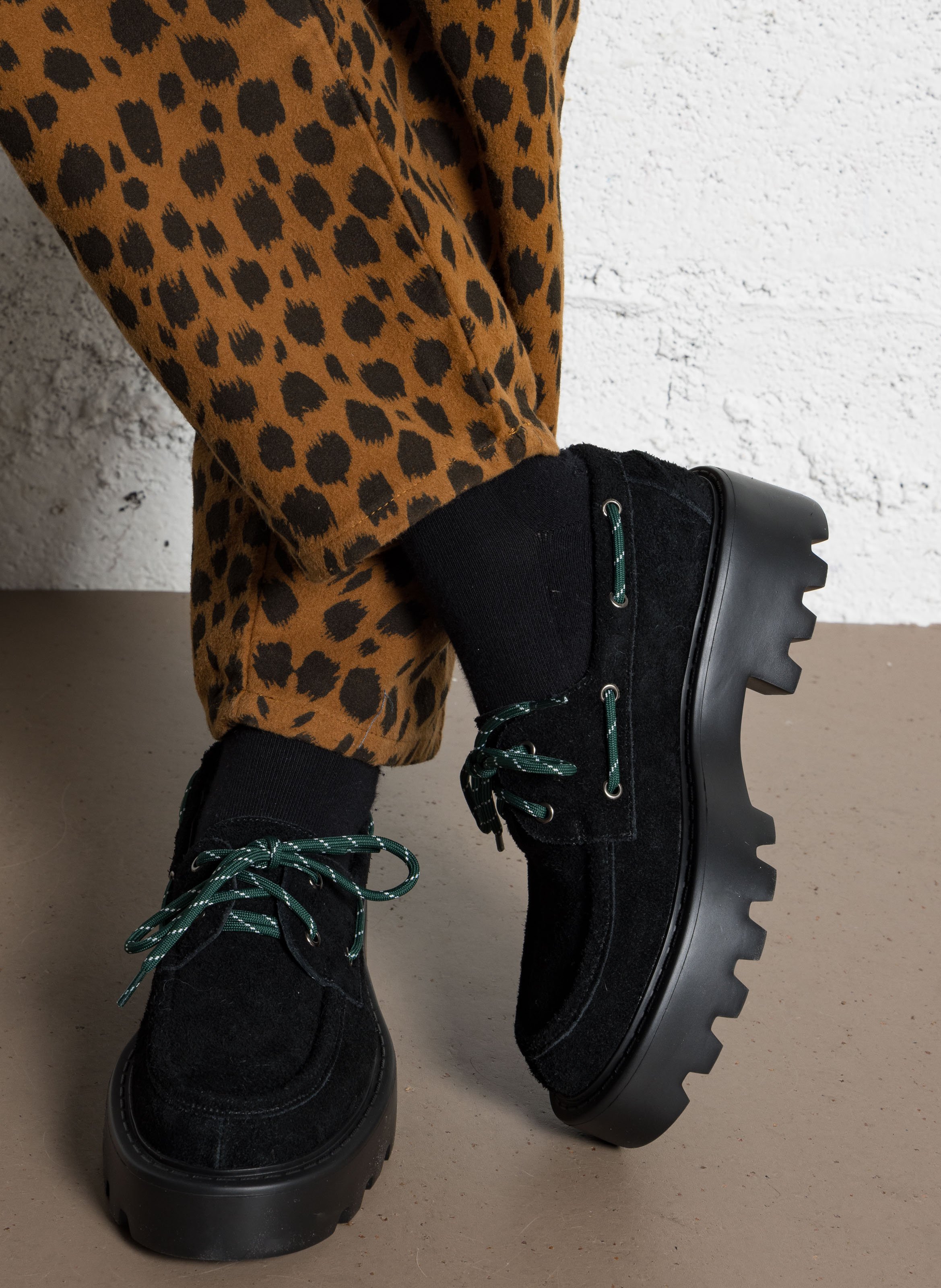 Derby's van leer BIBI LOU Zwart