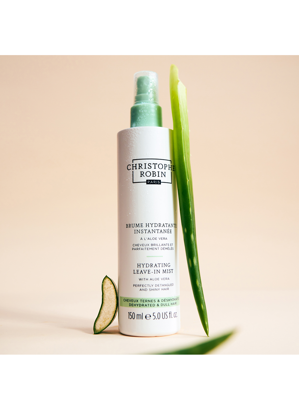 Feuchtigkeitsspendendes Haarpflegespray mit Aloe Vera CHRISTOPHE ROBIN No color