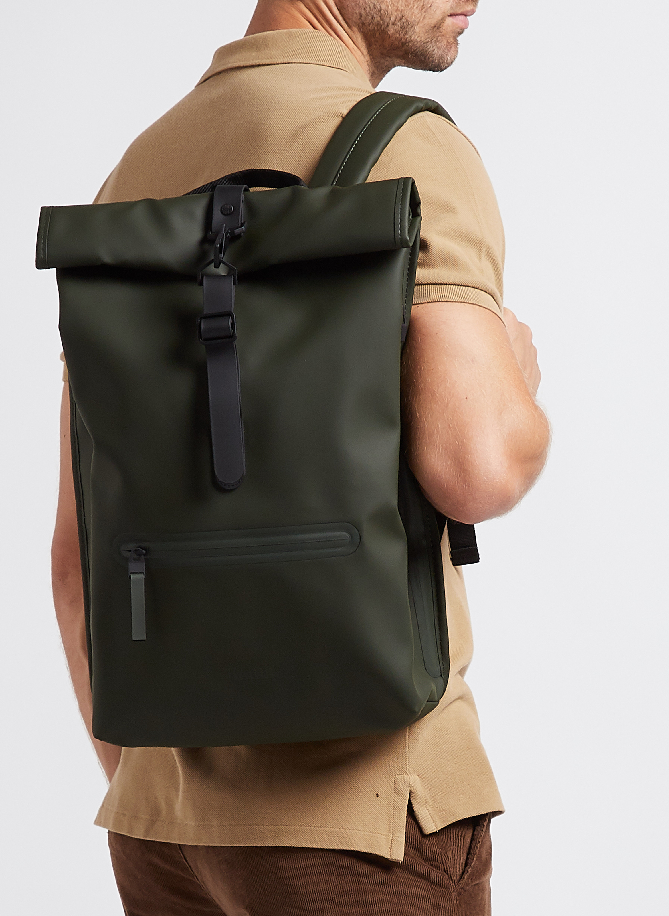 Sac à dos imperméable RAINS Vert