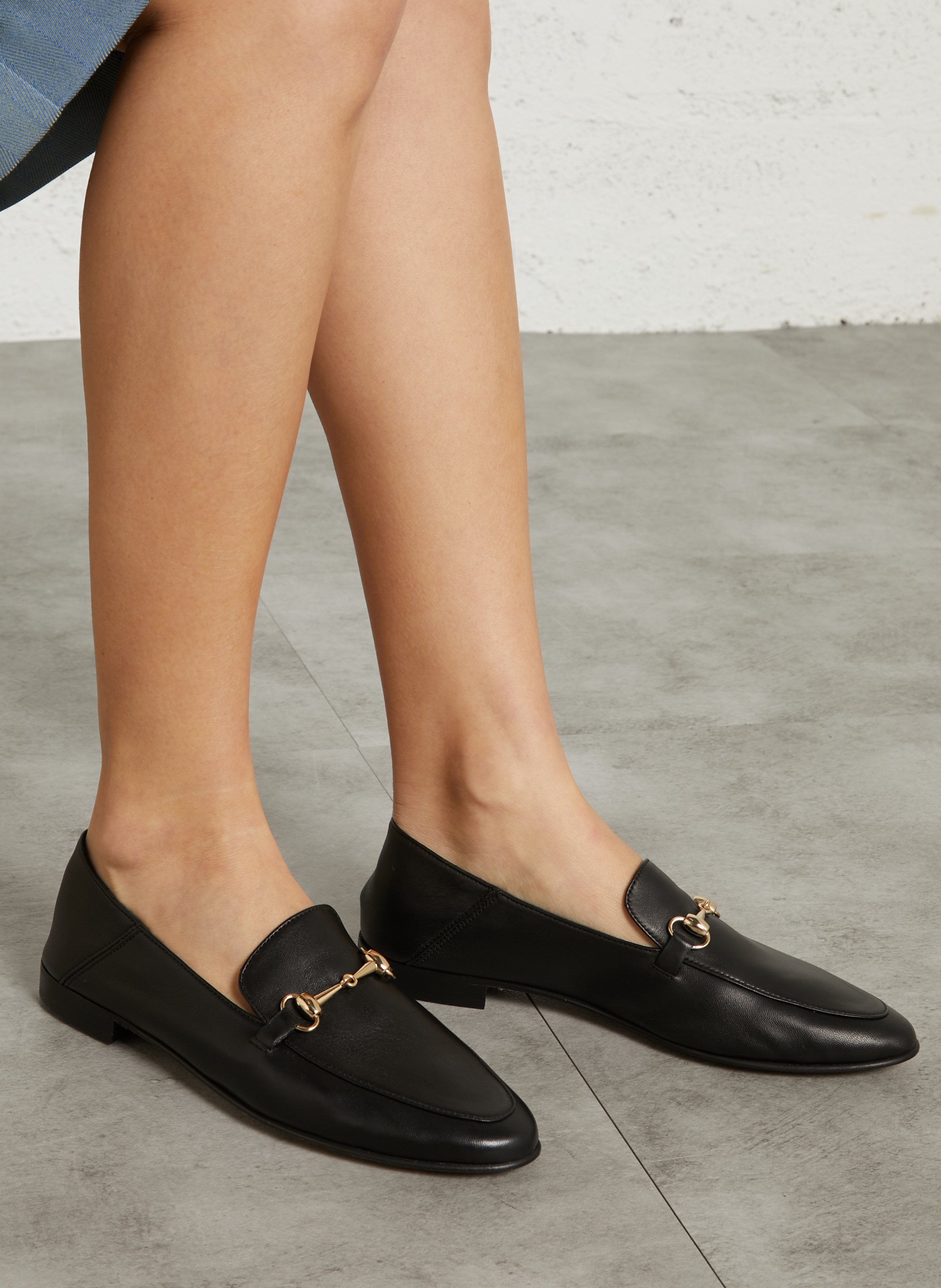 Ballerines en cuir BOBBIES Noir