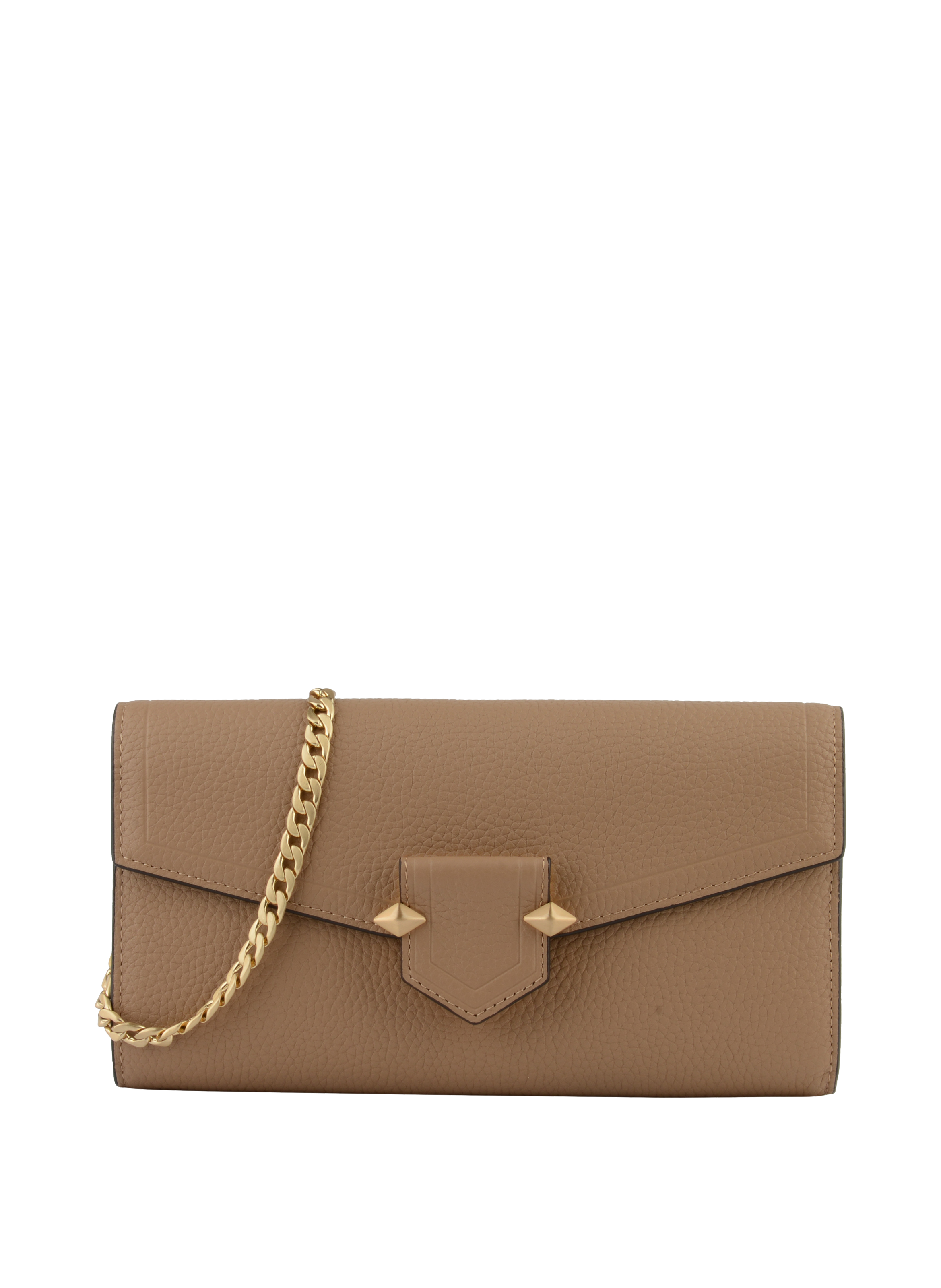 Calfskin leather shoulder bag POURCHET