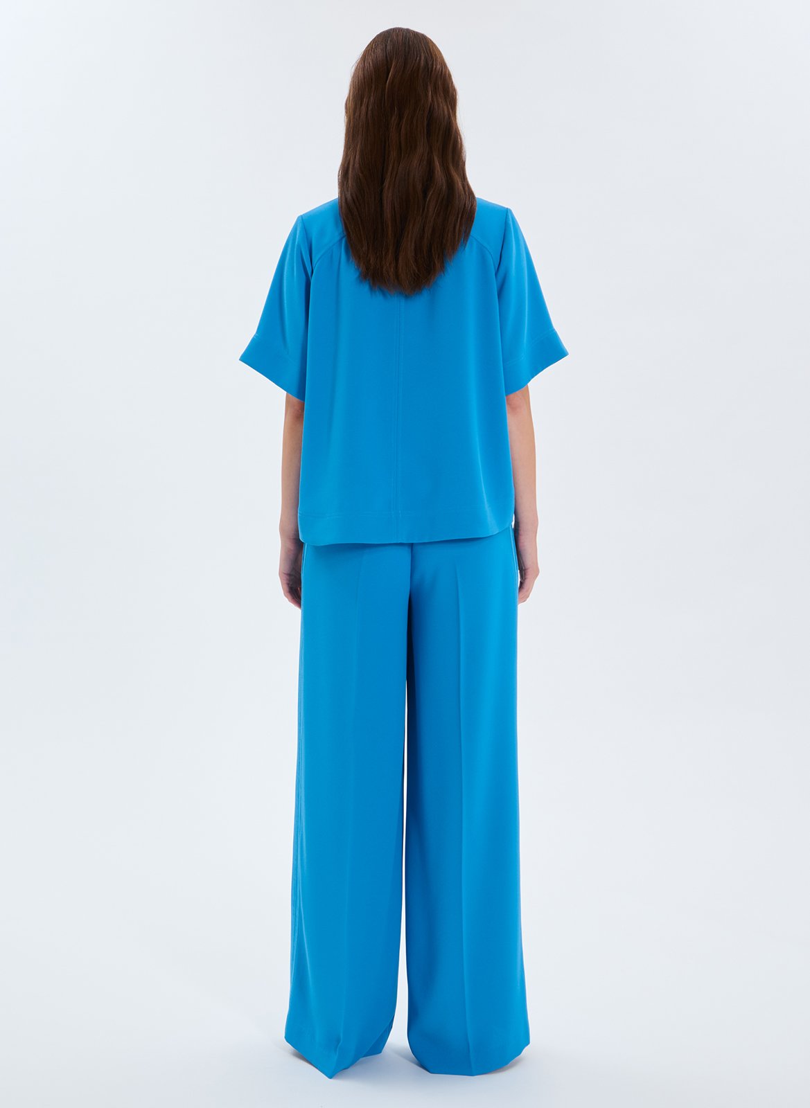 Gestreepte polo ZAPA Blauw