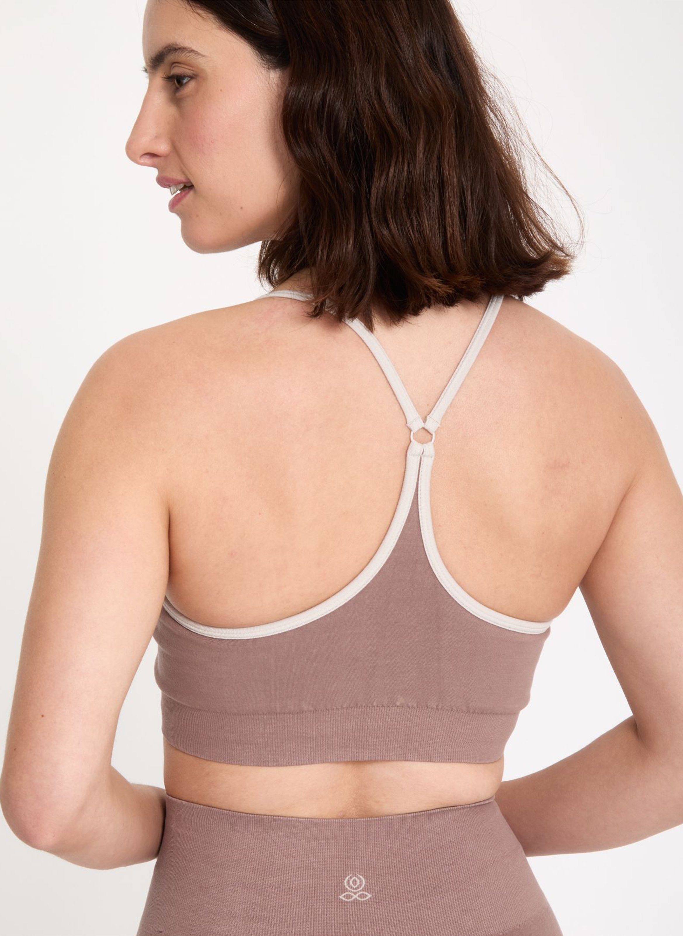 Asymmetric jacquard T-shirt YOGA SEARCHER Pink