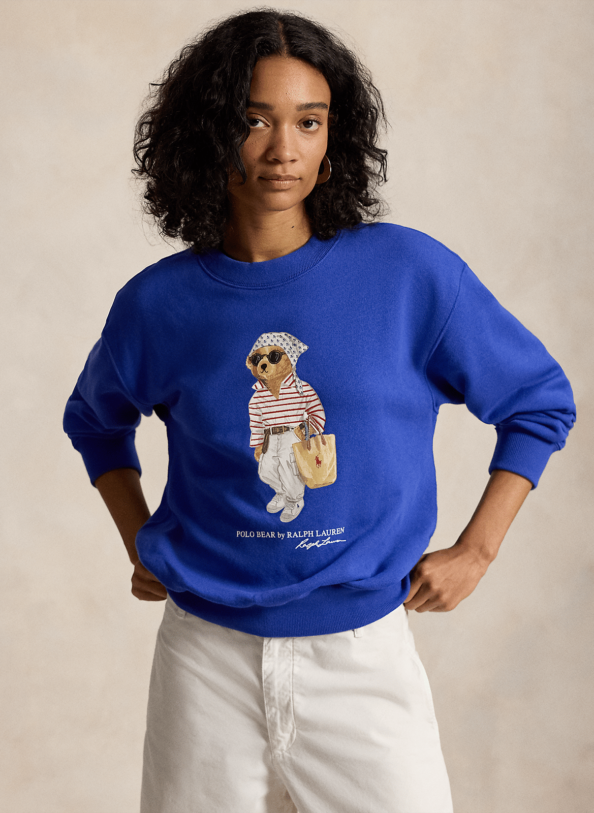 Sweatshirt droit sérigraphié  POLO RALPH LAUREN Bleu