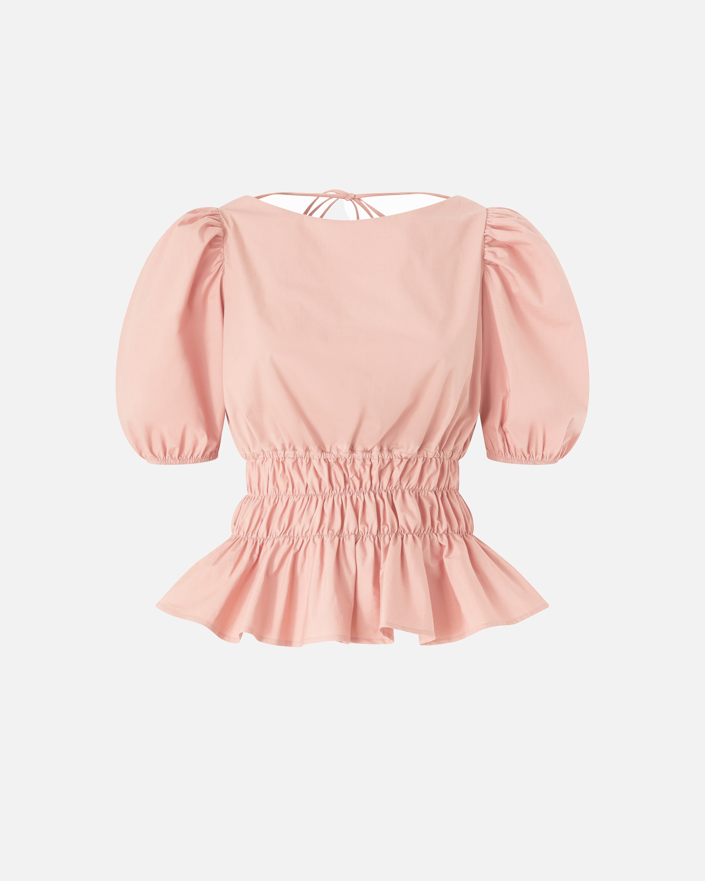 Haut cropped dos nu volanté PINKO Rose