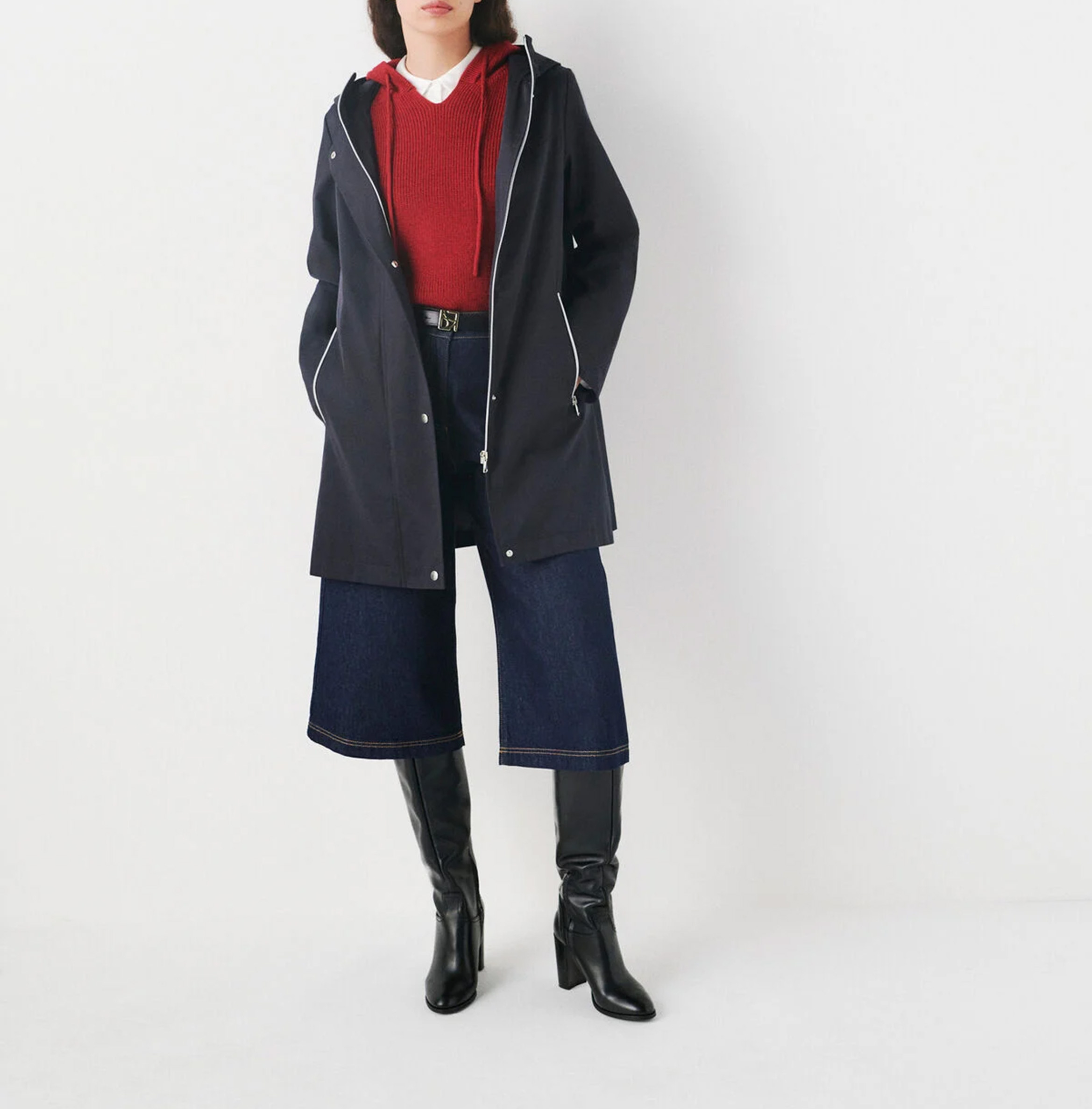 Parka à capuche CAROLL Bleu