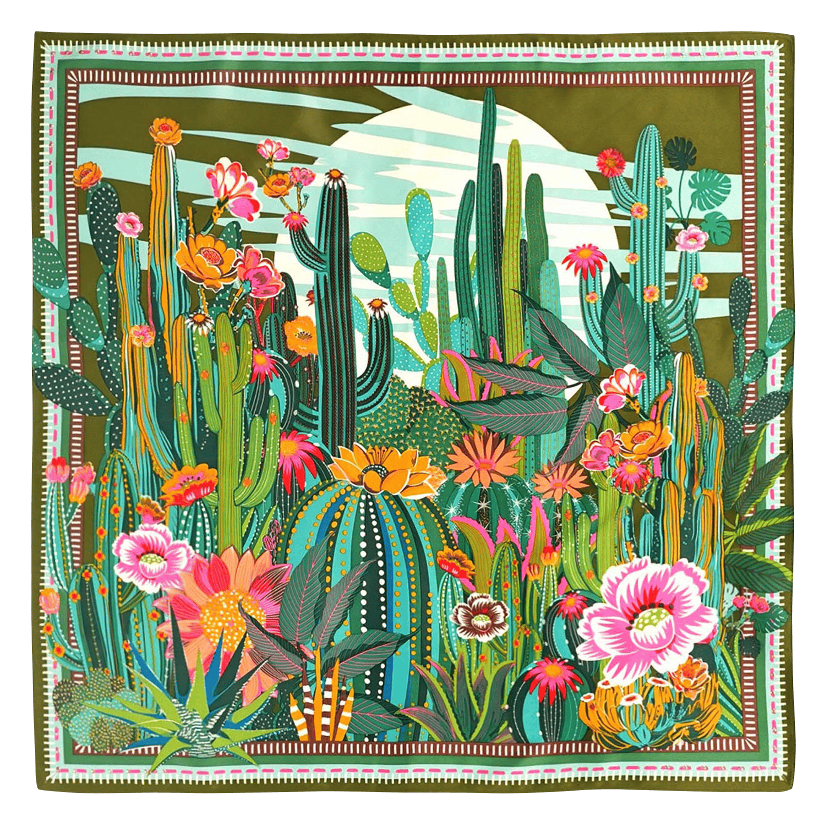 Foulard imprimé WILD Vert