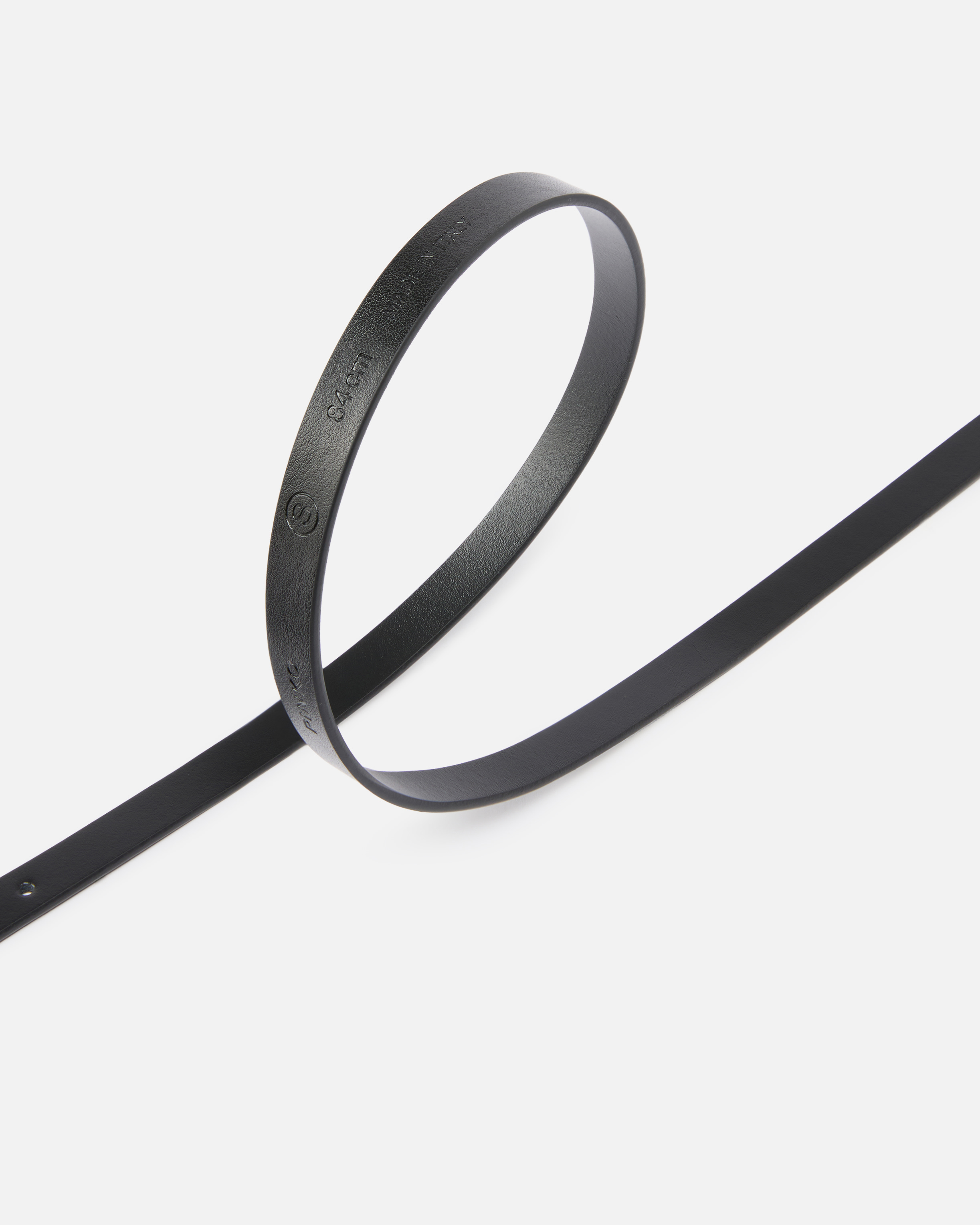 Belt with Pinko logo 1.2 cm Black