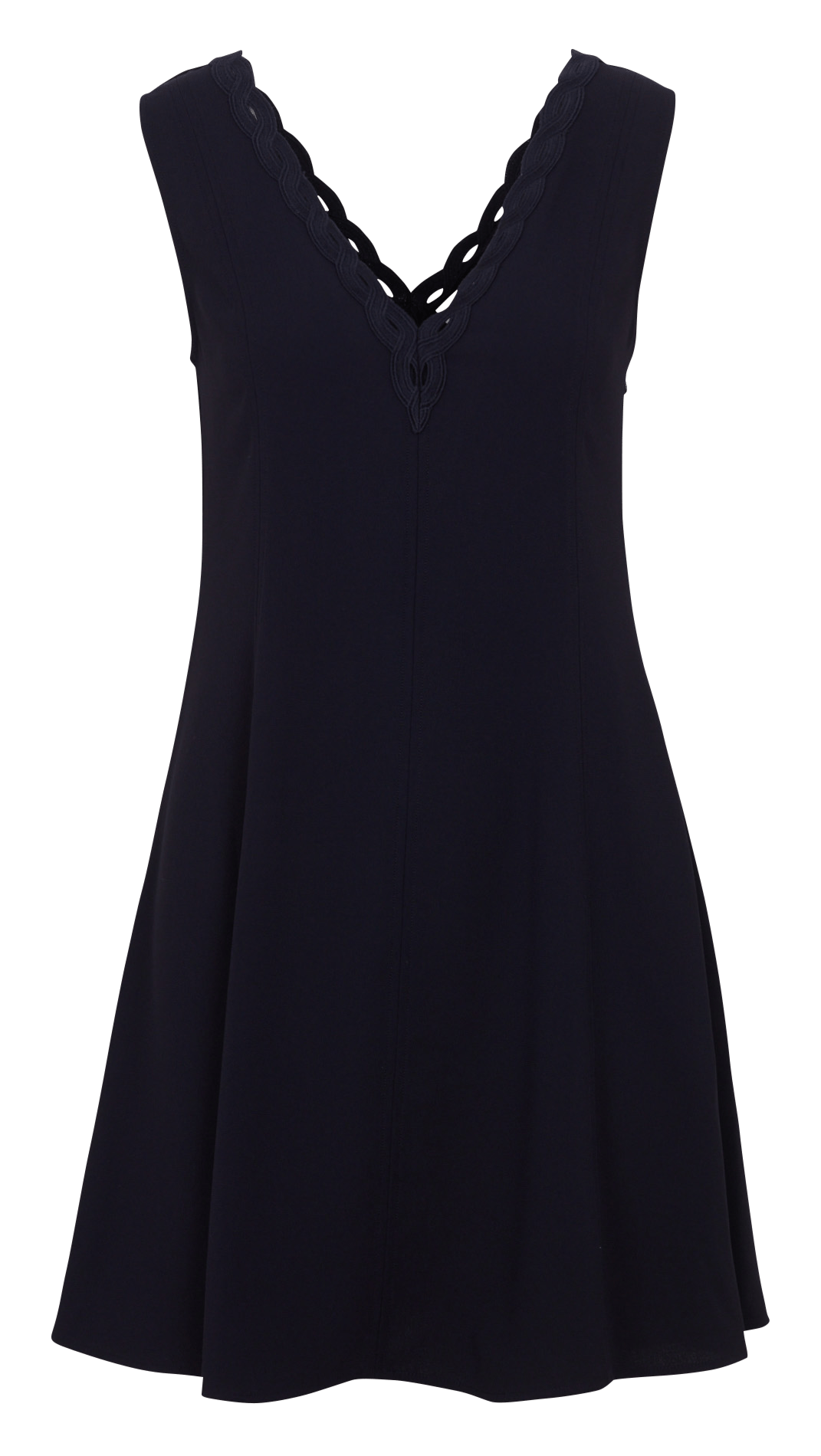 Korte jurk met V-hals ZAPA Blue