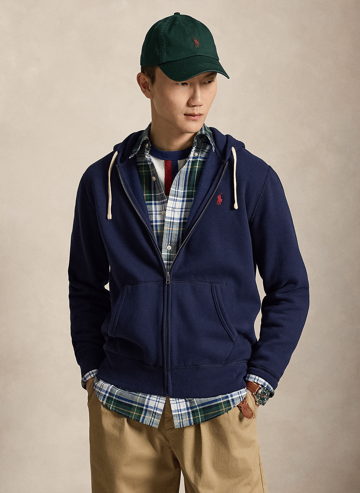 Kapuzensweatshirt aus Baumwoll-Mix, Regular Fit POLO RALPH LAUREN Blau