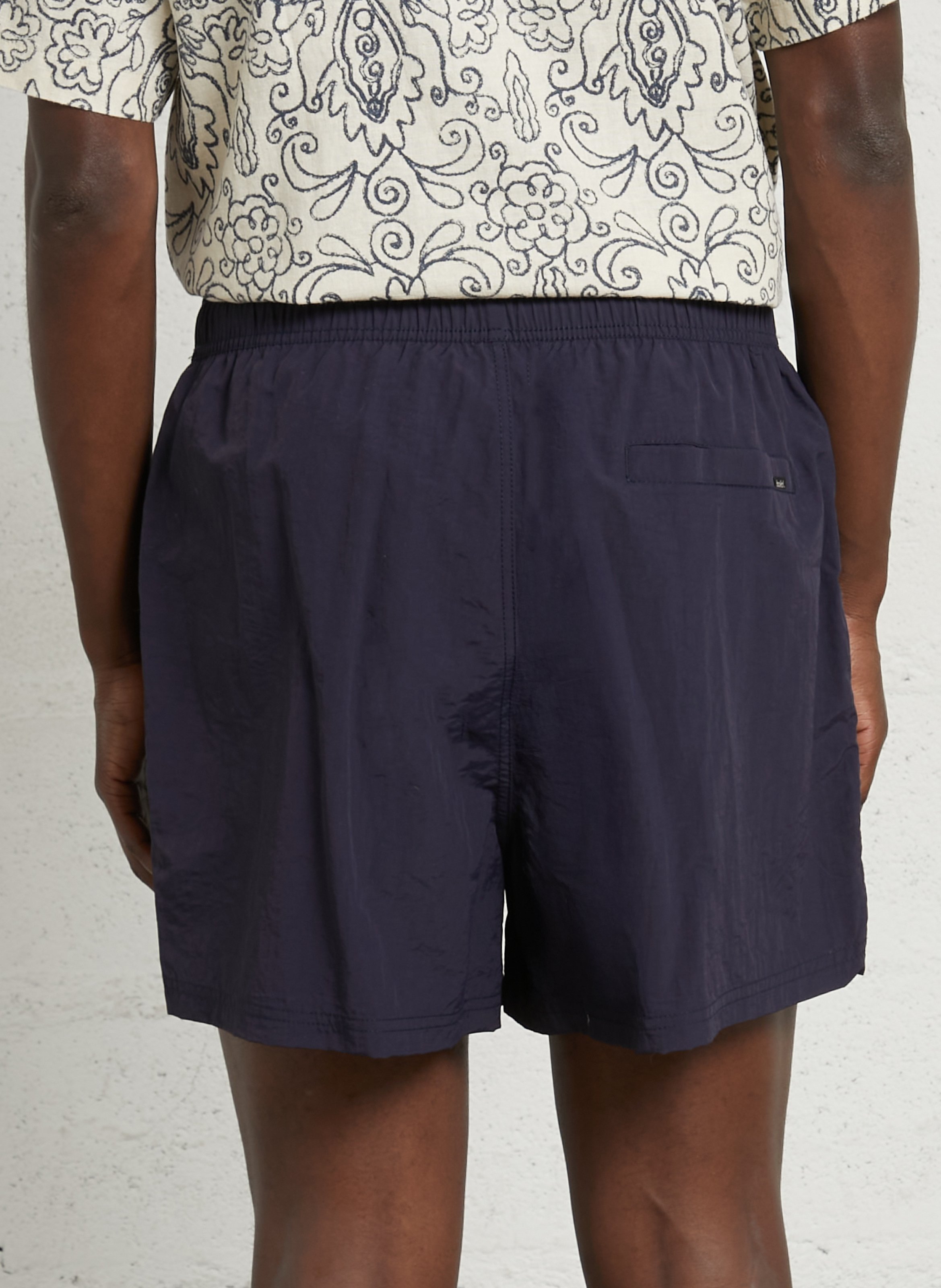 Short de bain large SOLID Bleu