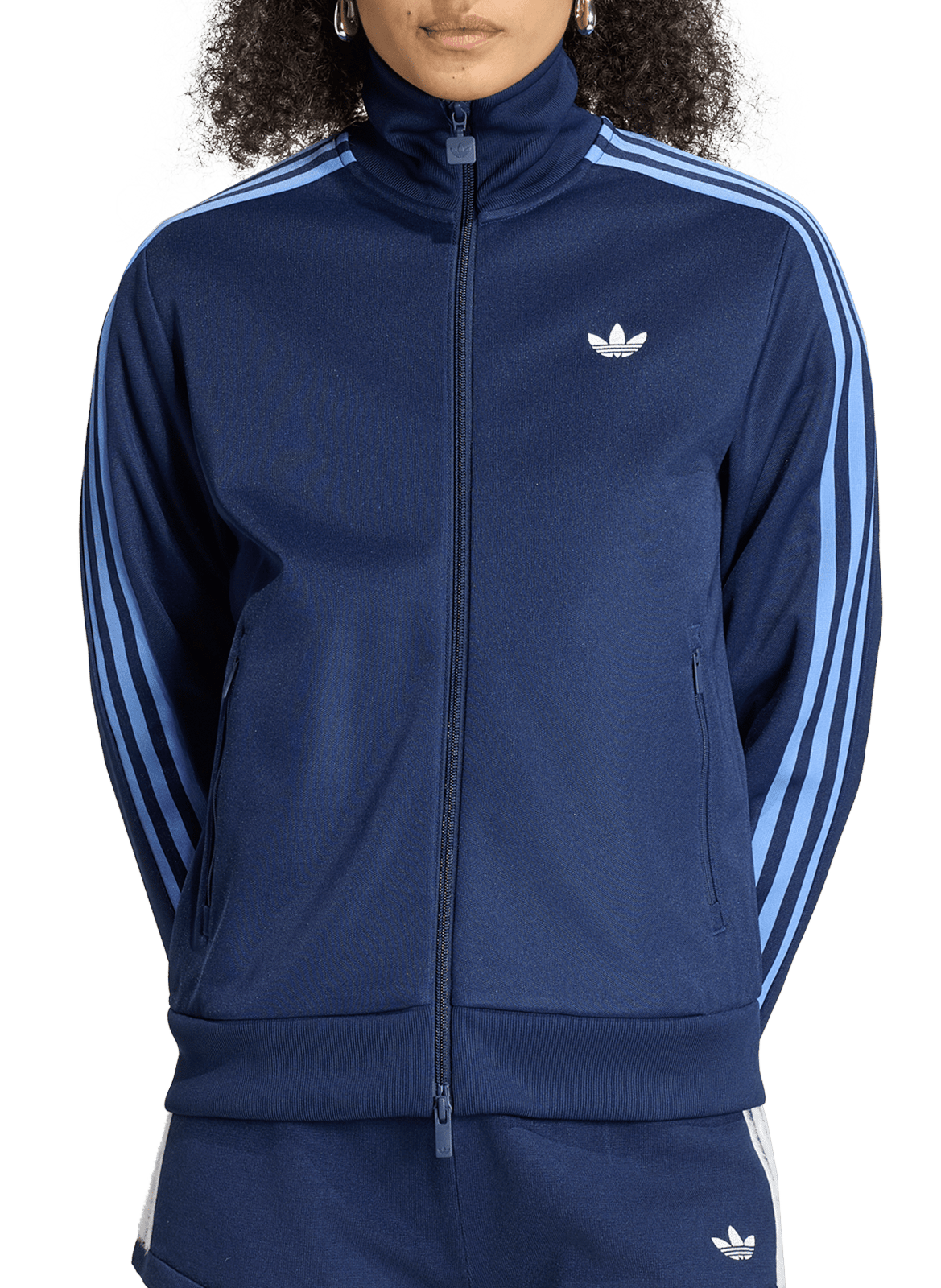 Jas met opstaande kraag in effen kleur ADIDAS Blauw