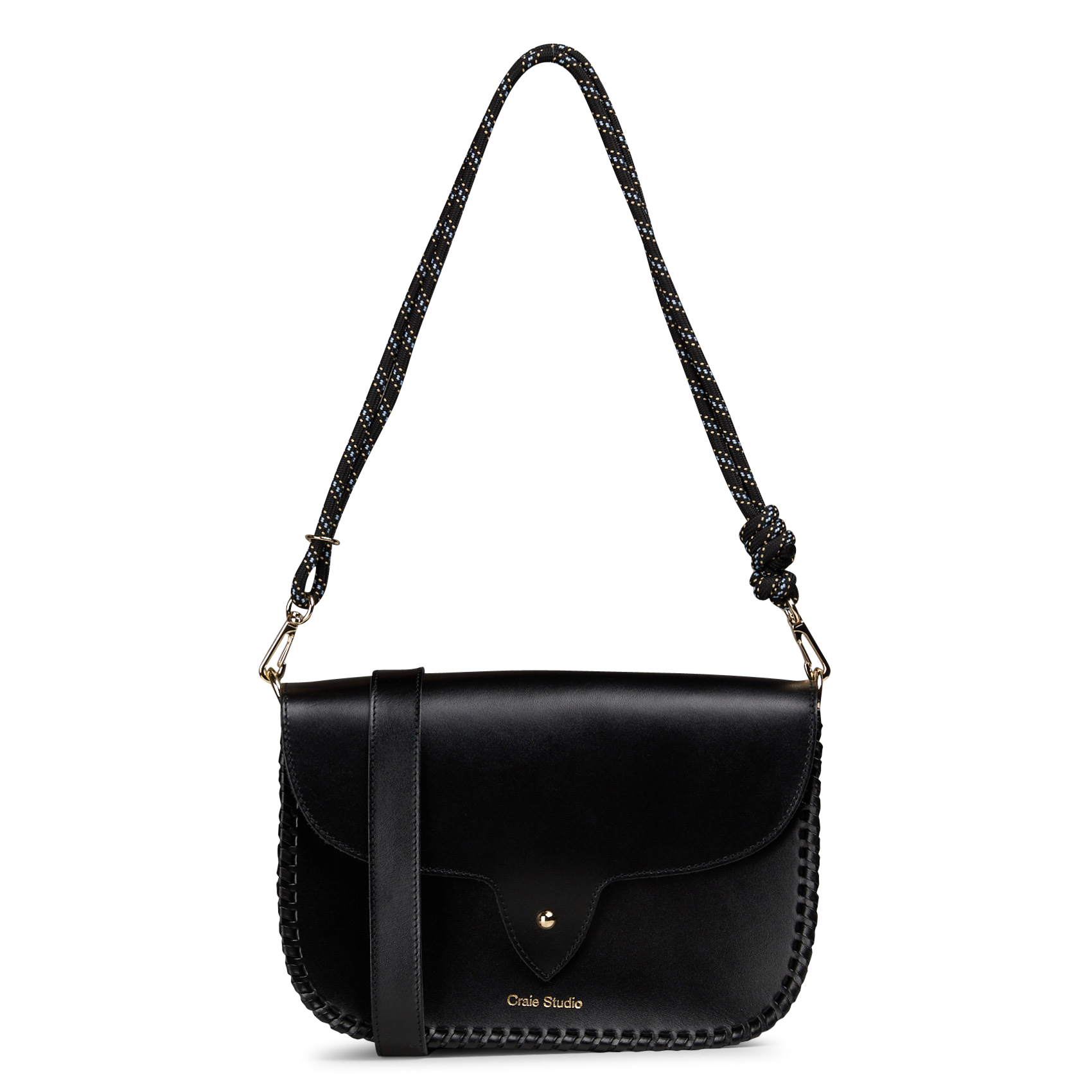 Dori leather shoulder bag CRAIE STUDIO Black