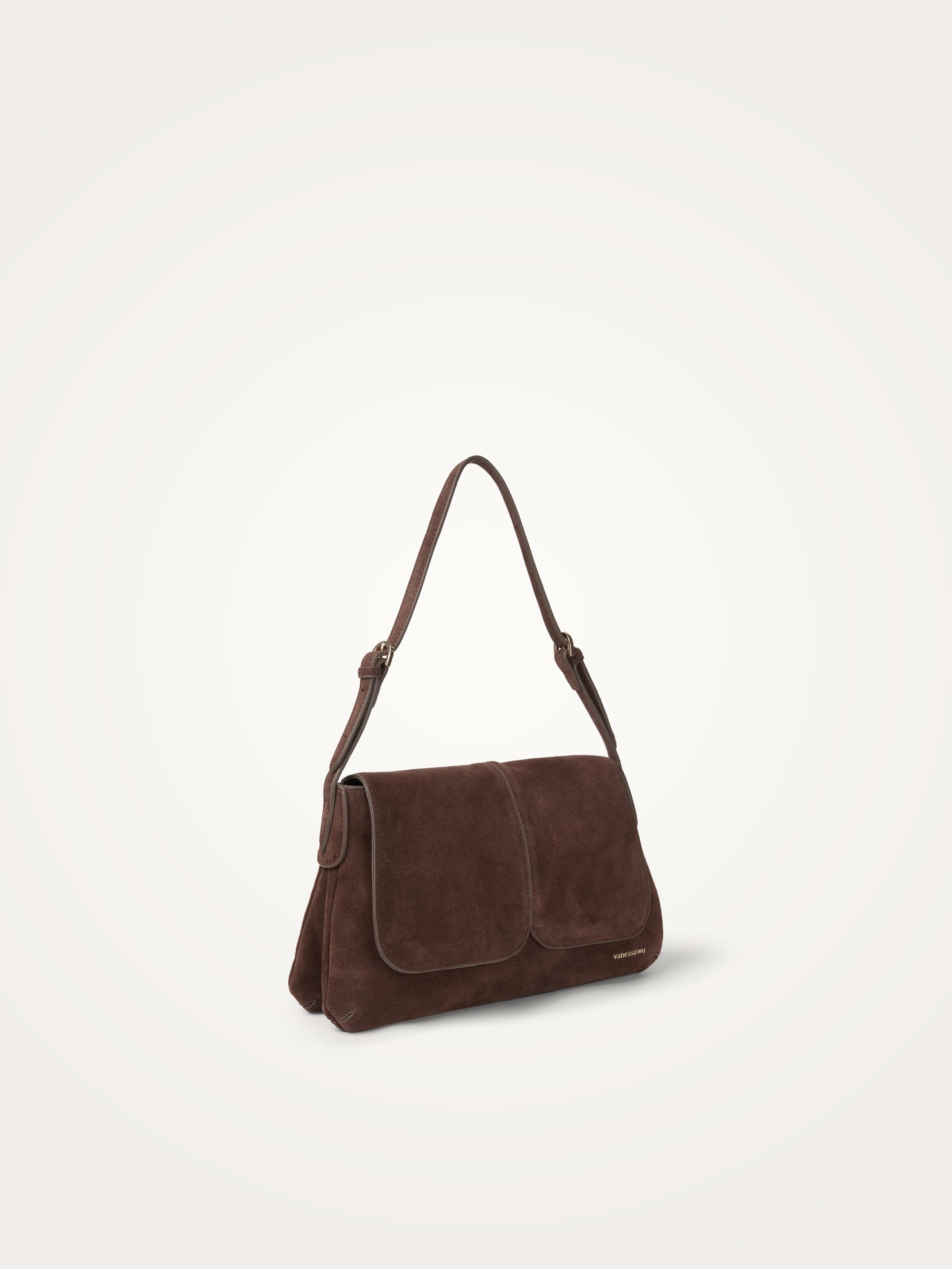 Crossbody bag with flap | Brown VANESSA WU Women