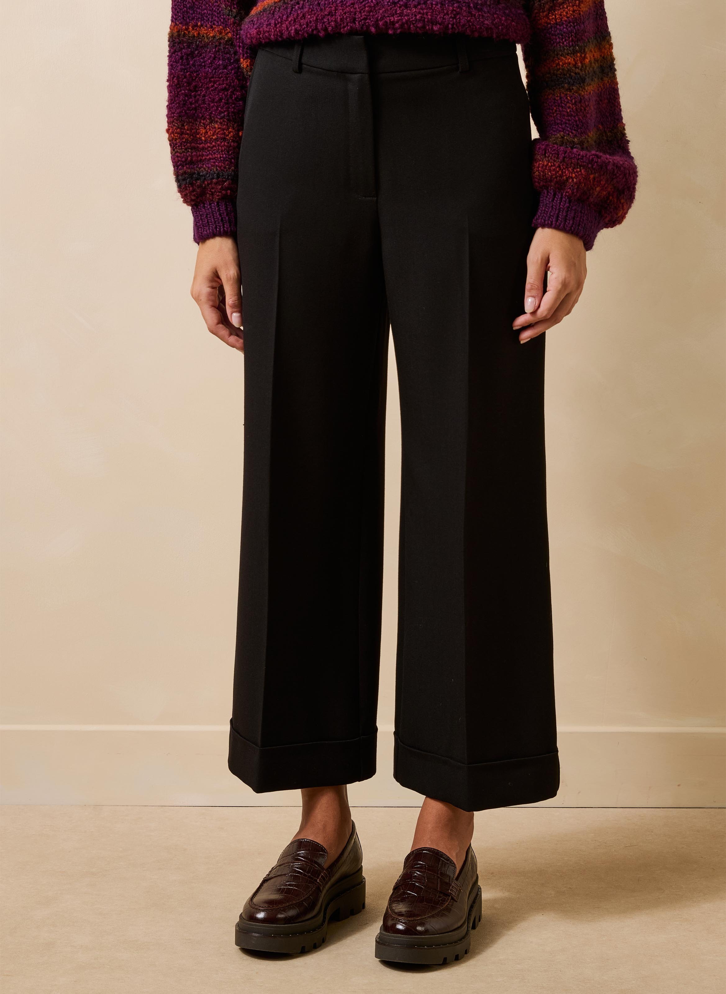 Wijde broek met hoge taille LA FEE MARABOUTEE
