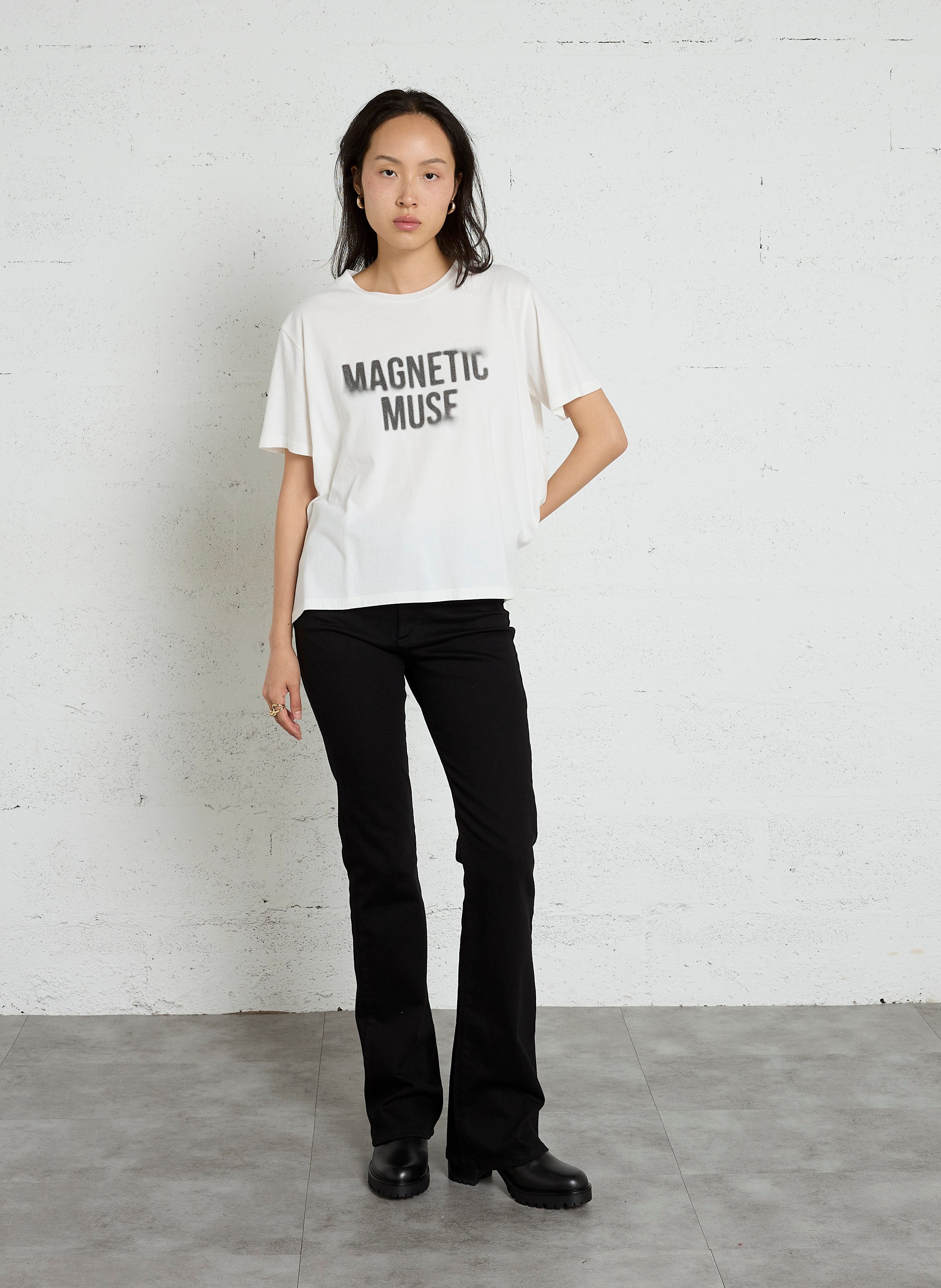 Straight Jeans  IKKS Schwarz