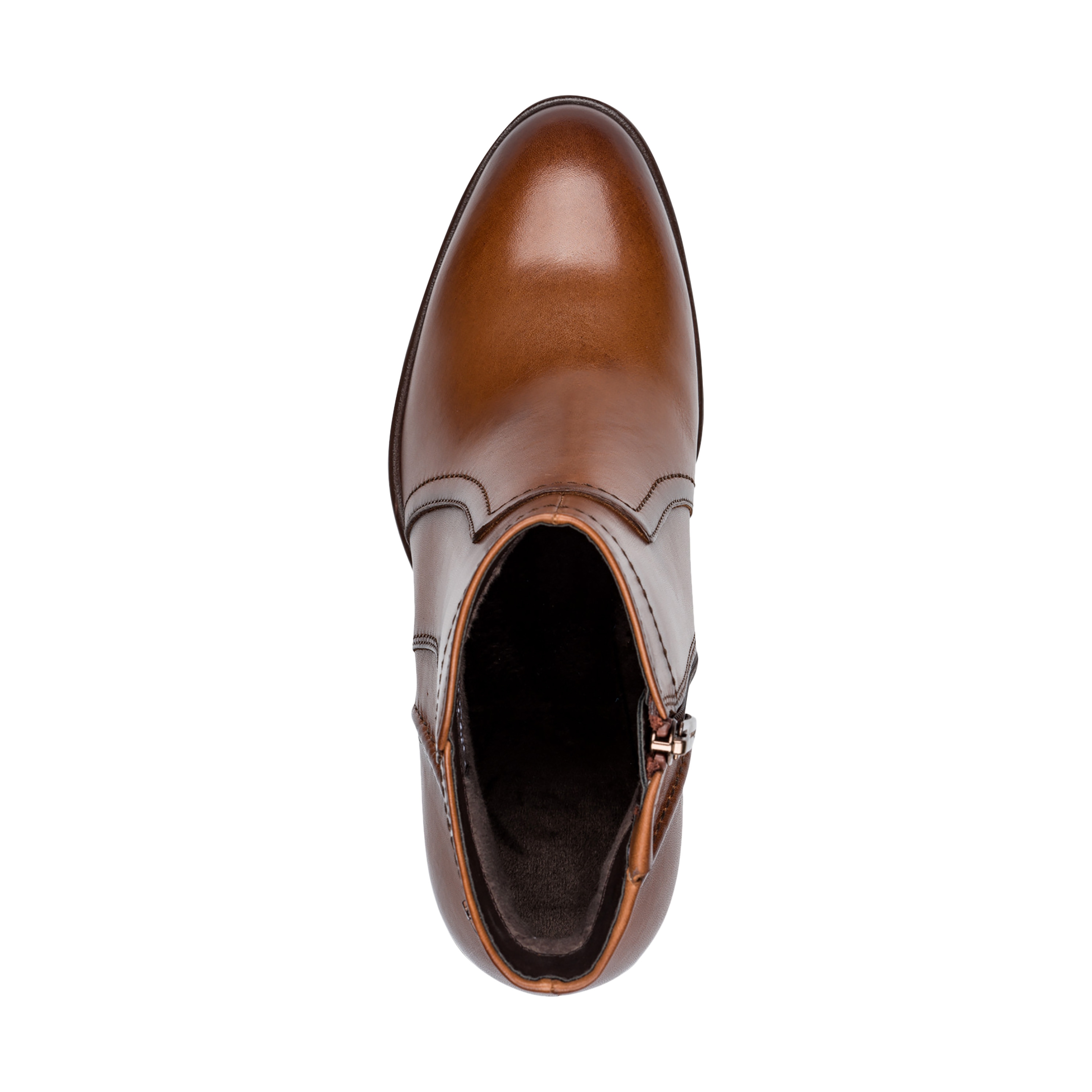 Leather ankle boot TAMARIS Brown