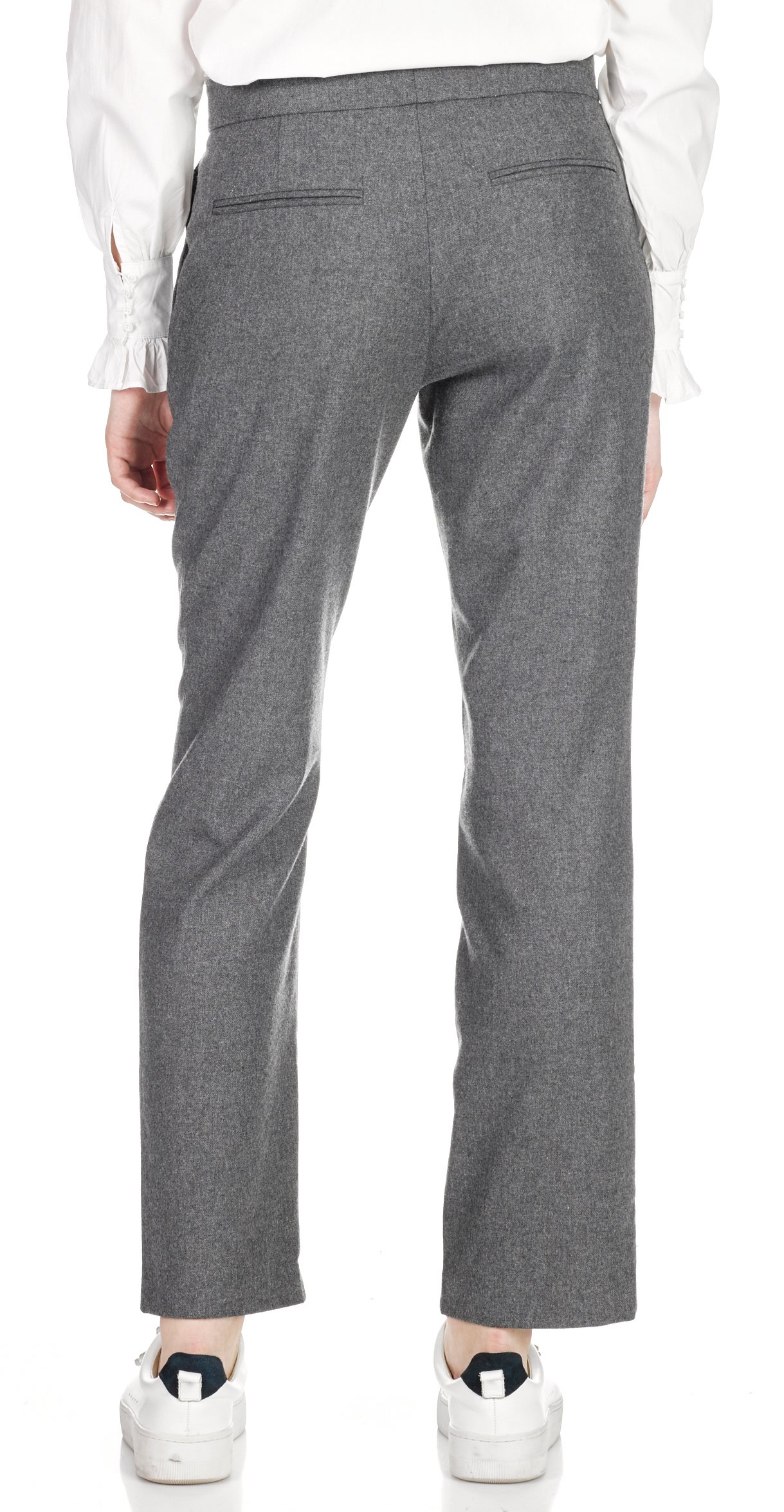 Rifika straight flannel trousers SWILDENS Grey