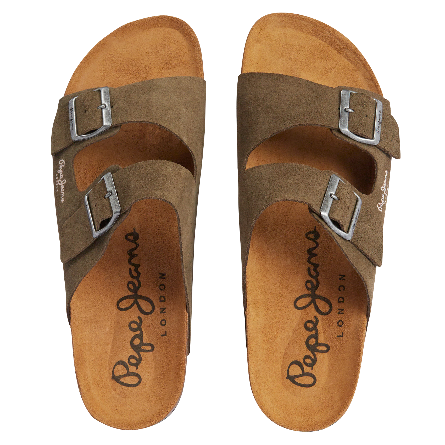 Suede mules PEPE JEANS Green