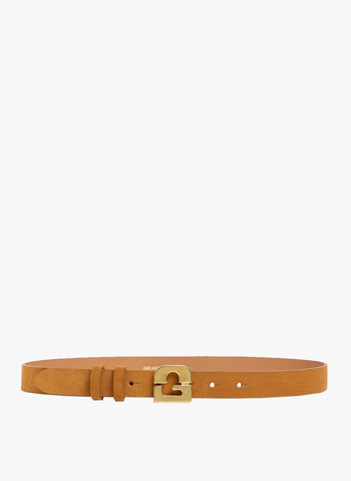 Ceinture En Cuir Le Lauren Camel Gerard Darel Femme Place des