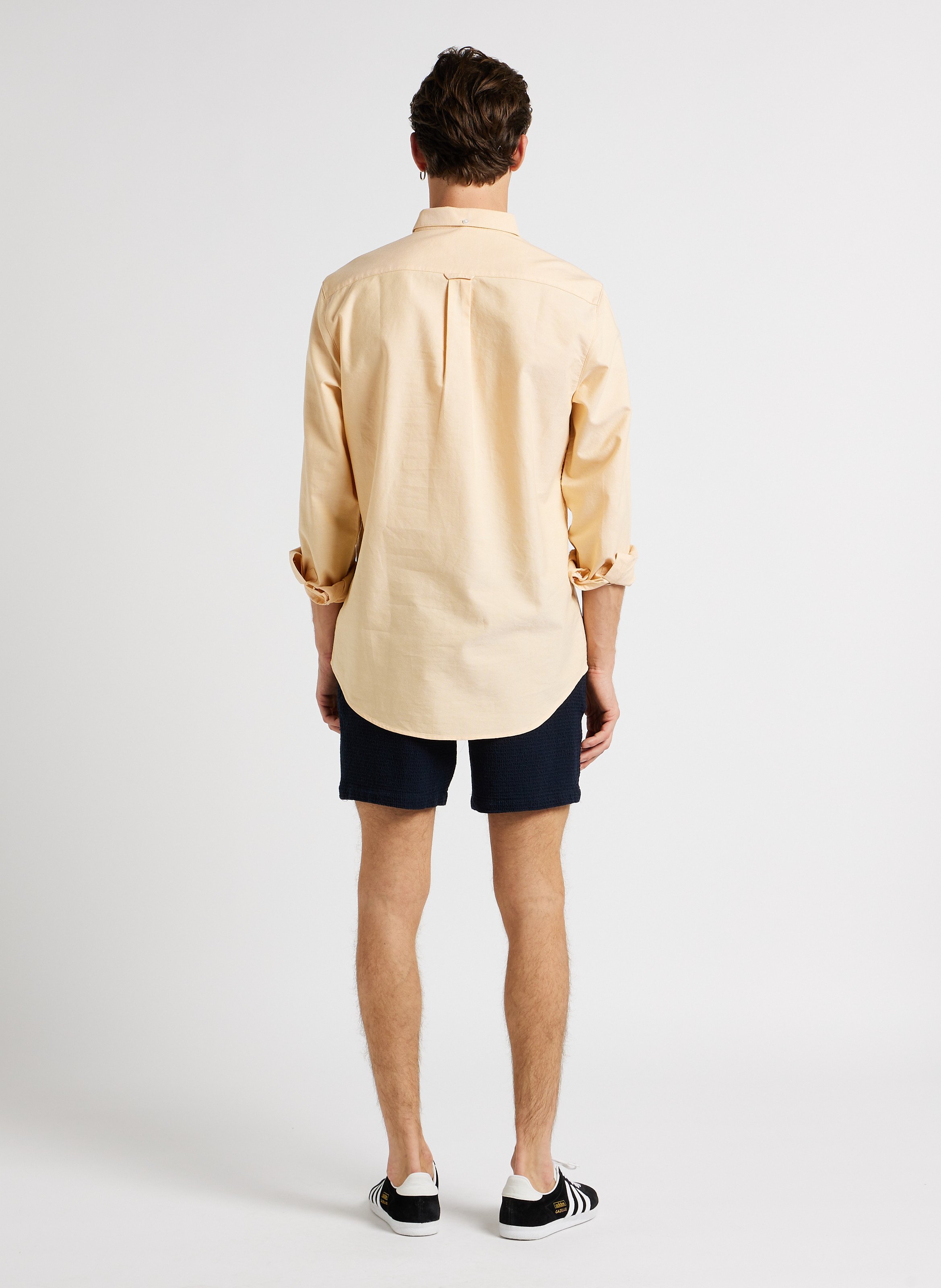 Embossed cotton shorts FARAH Blue