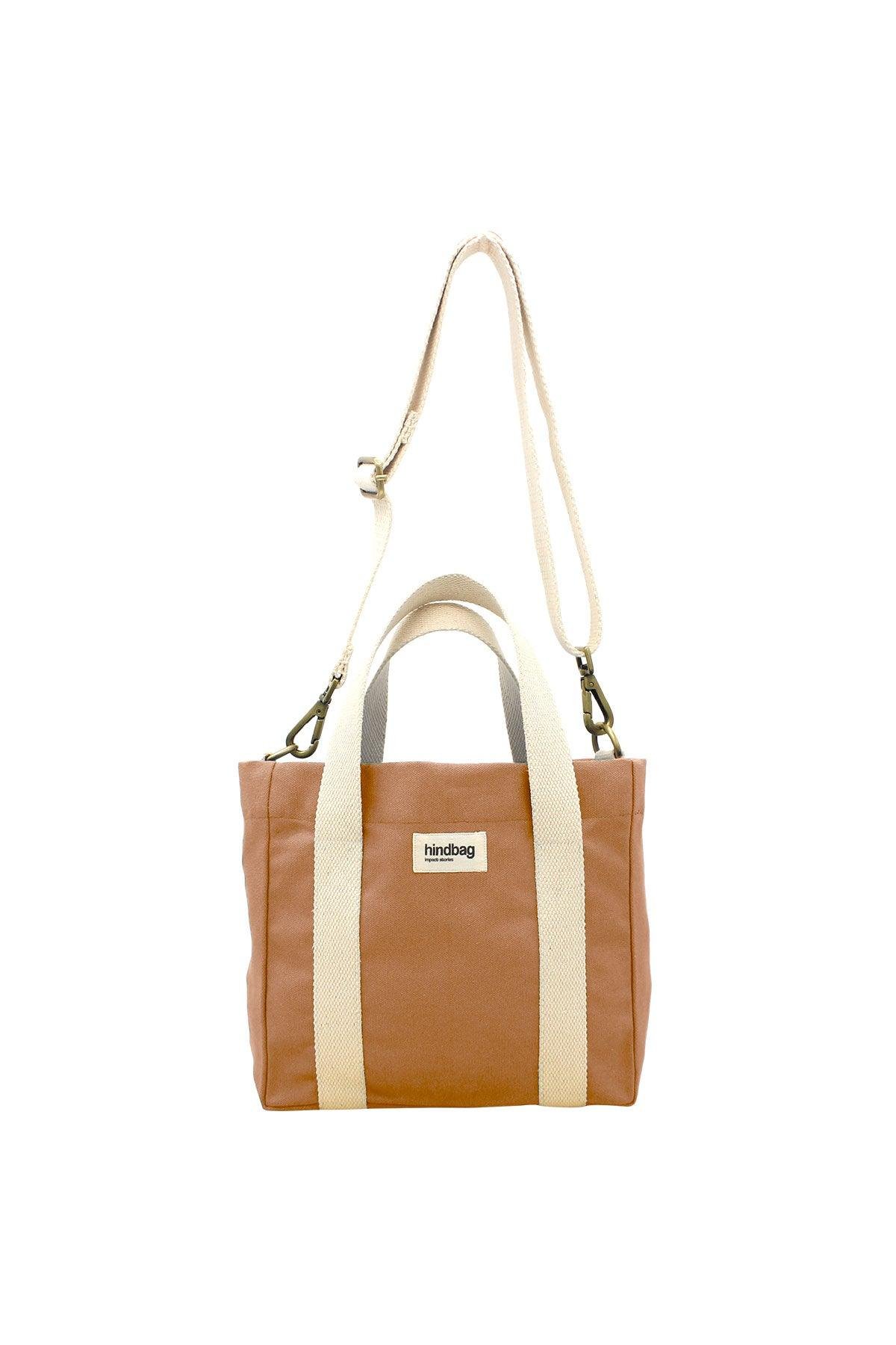 Cotton handbag HINDBAG Brown