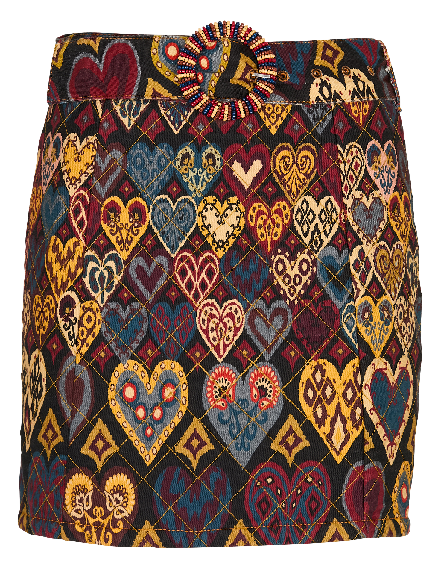 Heart Print Skirt FARM RIO Multicolored