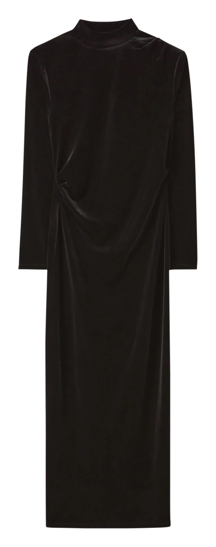 Robe midi en velours CLAUDIE PIERLOT Noir