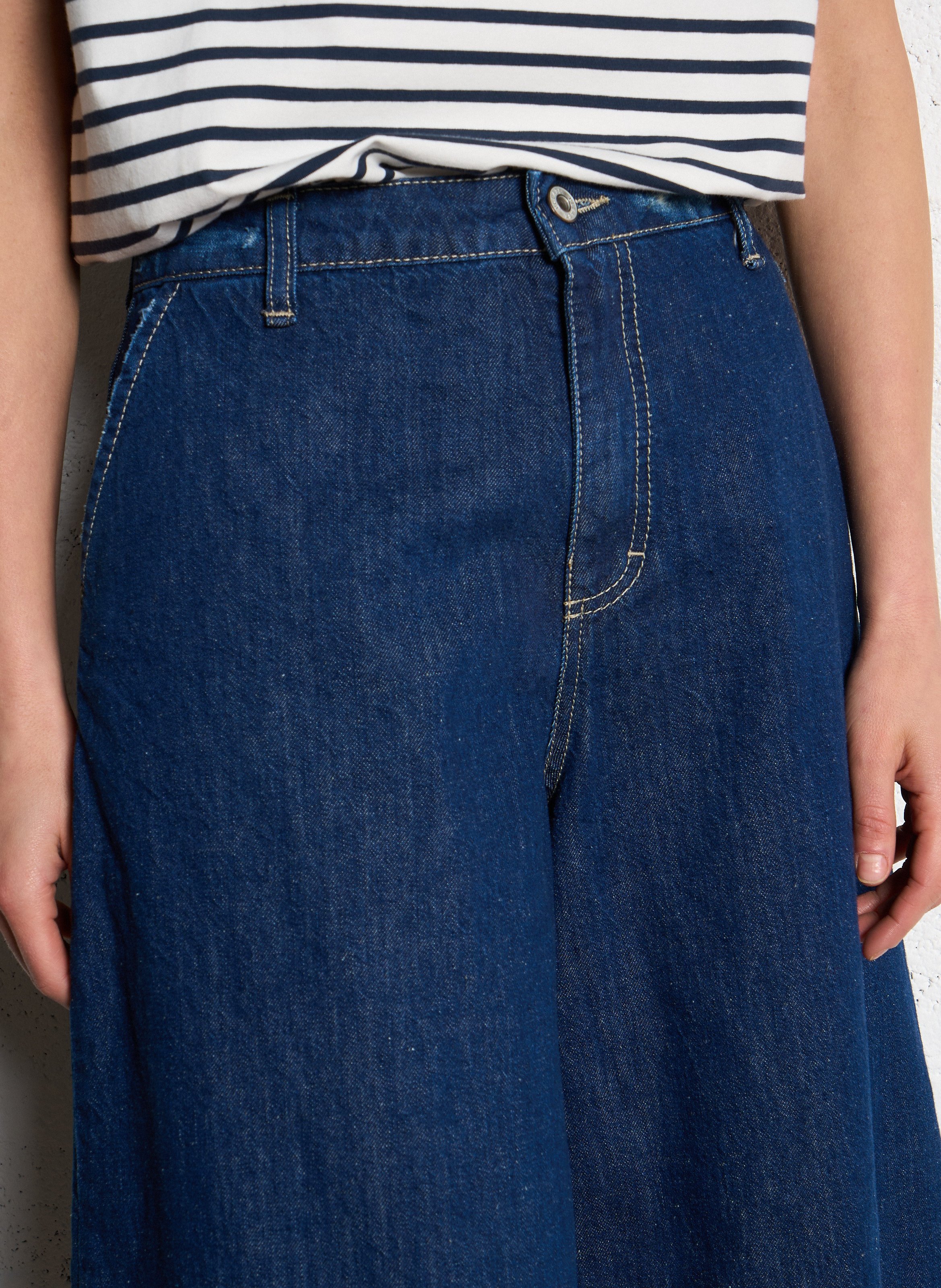 Bermuda large en coton PLEASE Bleu