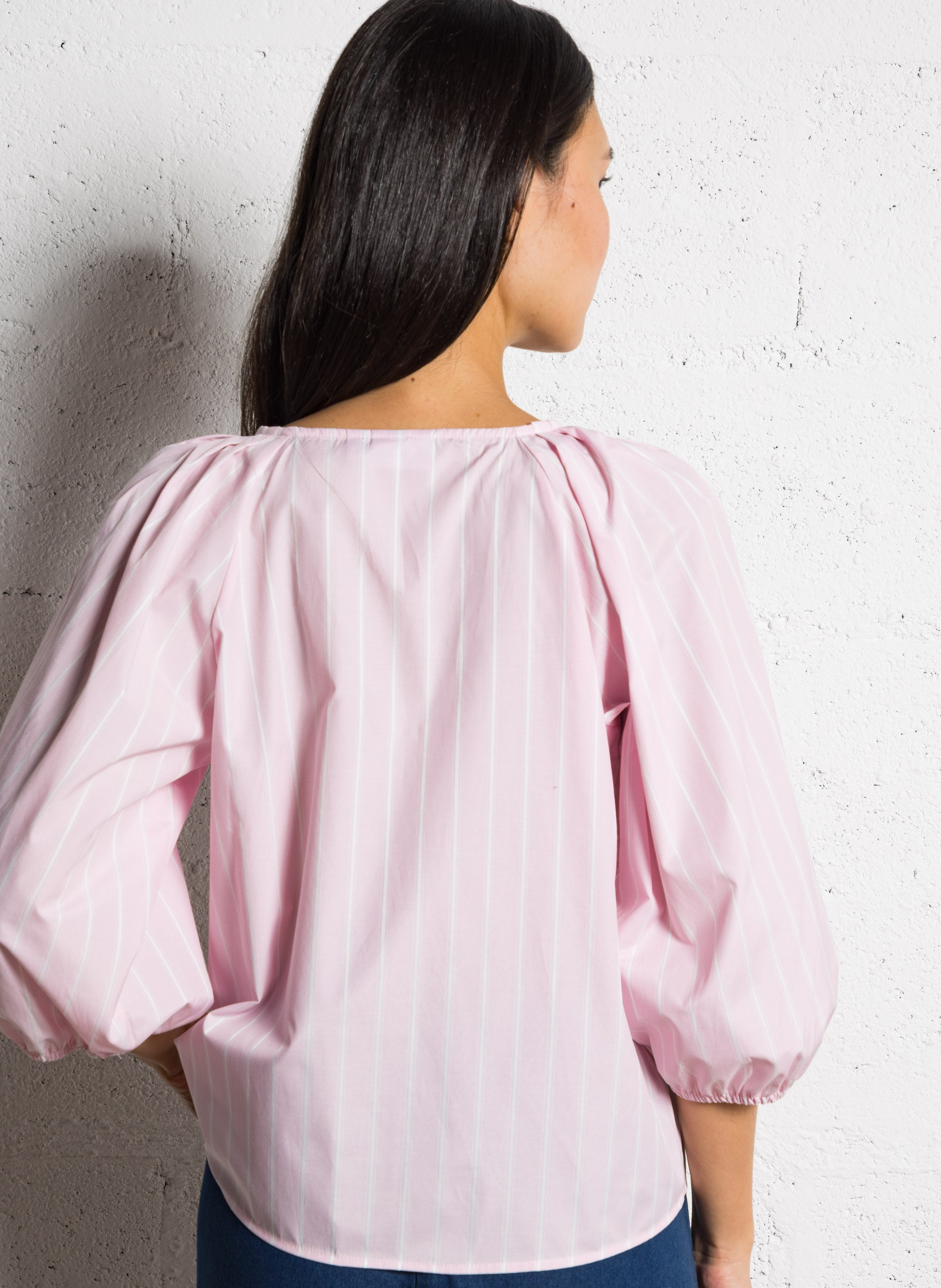 Weites Hemd mit Rundhalsausschnitt VILA Violett