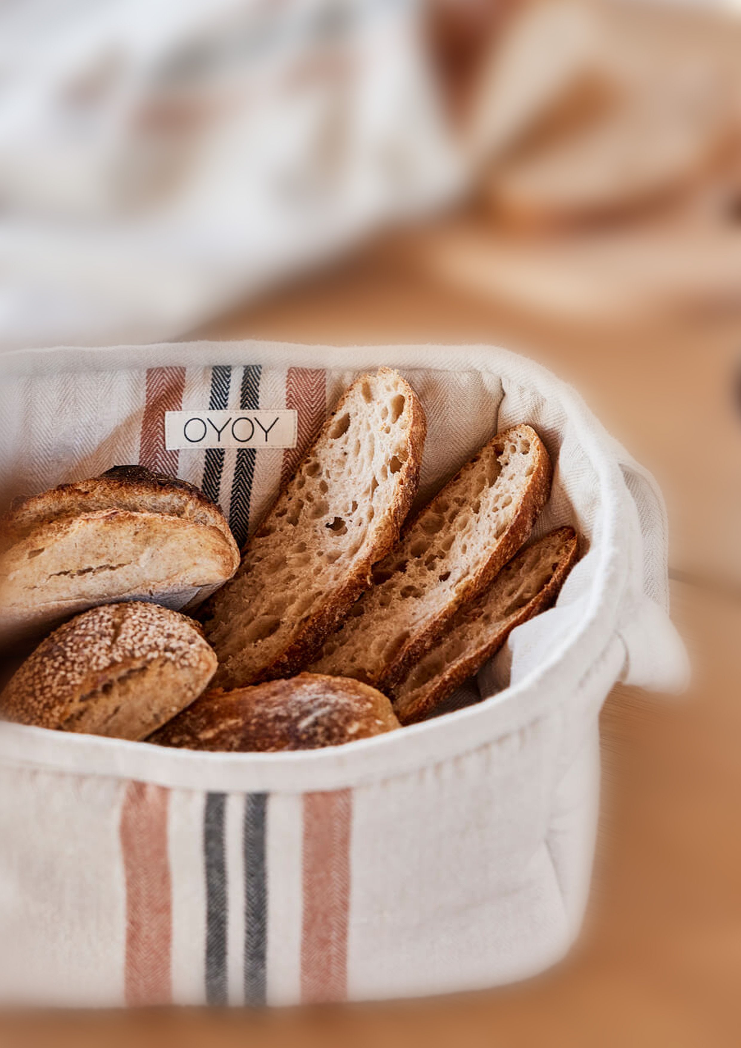 Cotton bread basket OYOY LIVING DESIGN Brown