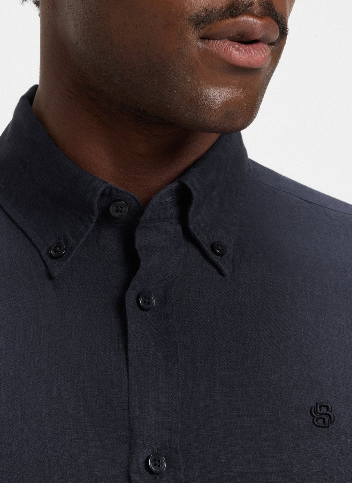 Slim-fit linen shirt BOSS Blue