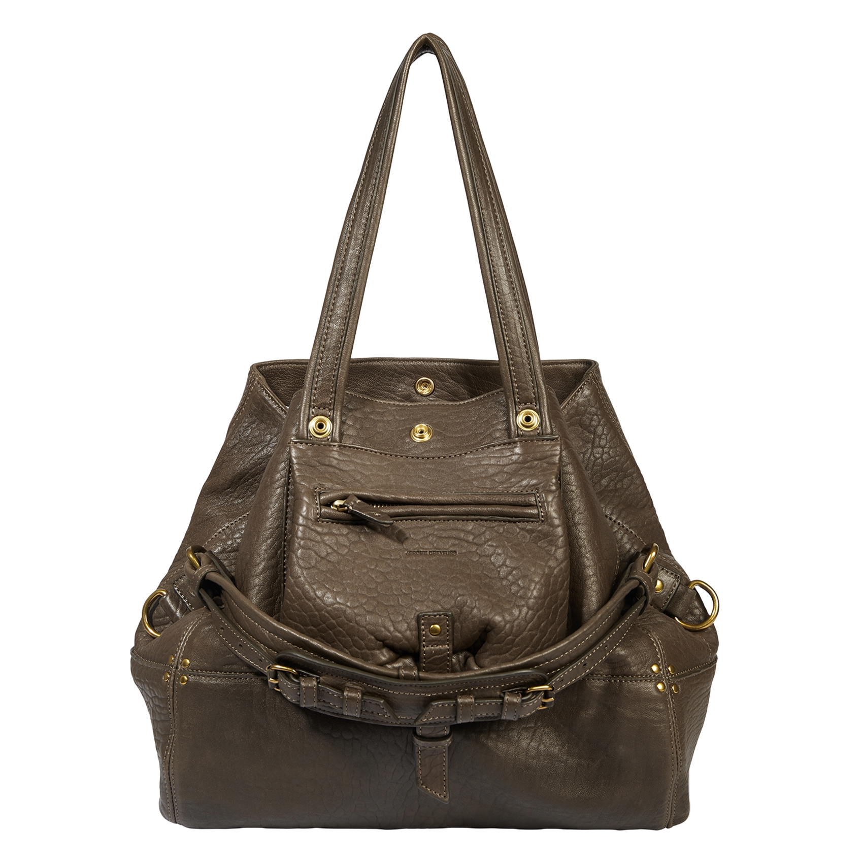 Leather shoulder tote bag JEROME DREYFUSS