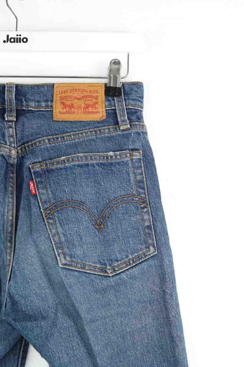 Cotton straight jeans LEVI'S - Seconde main Blue