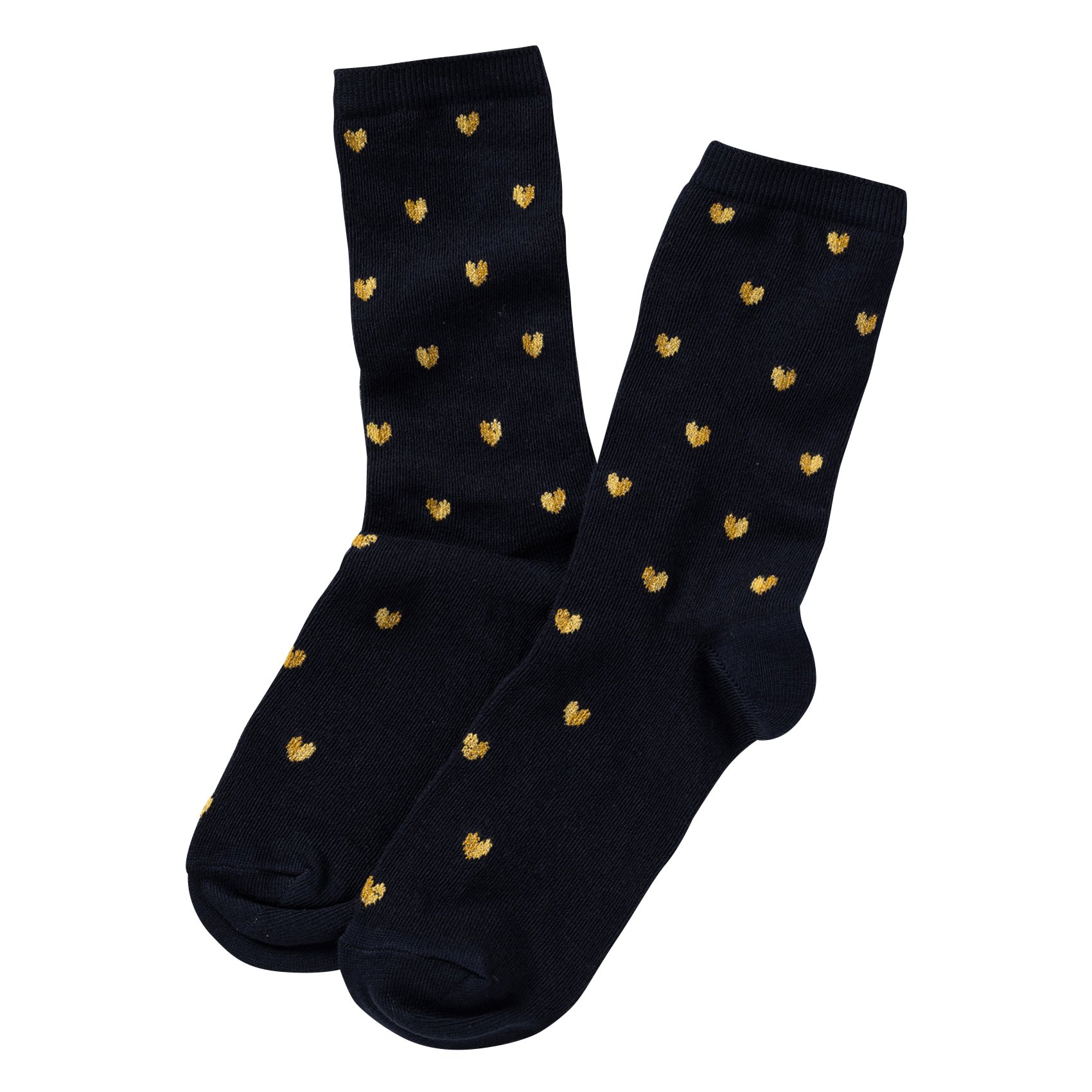 Chaussettes à motifs coeurs en coton mélangé ROYALTIES Bleu