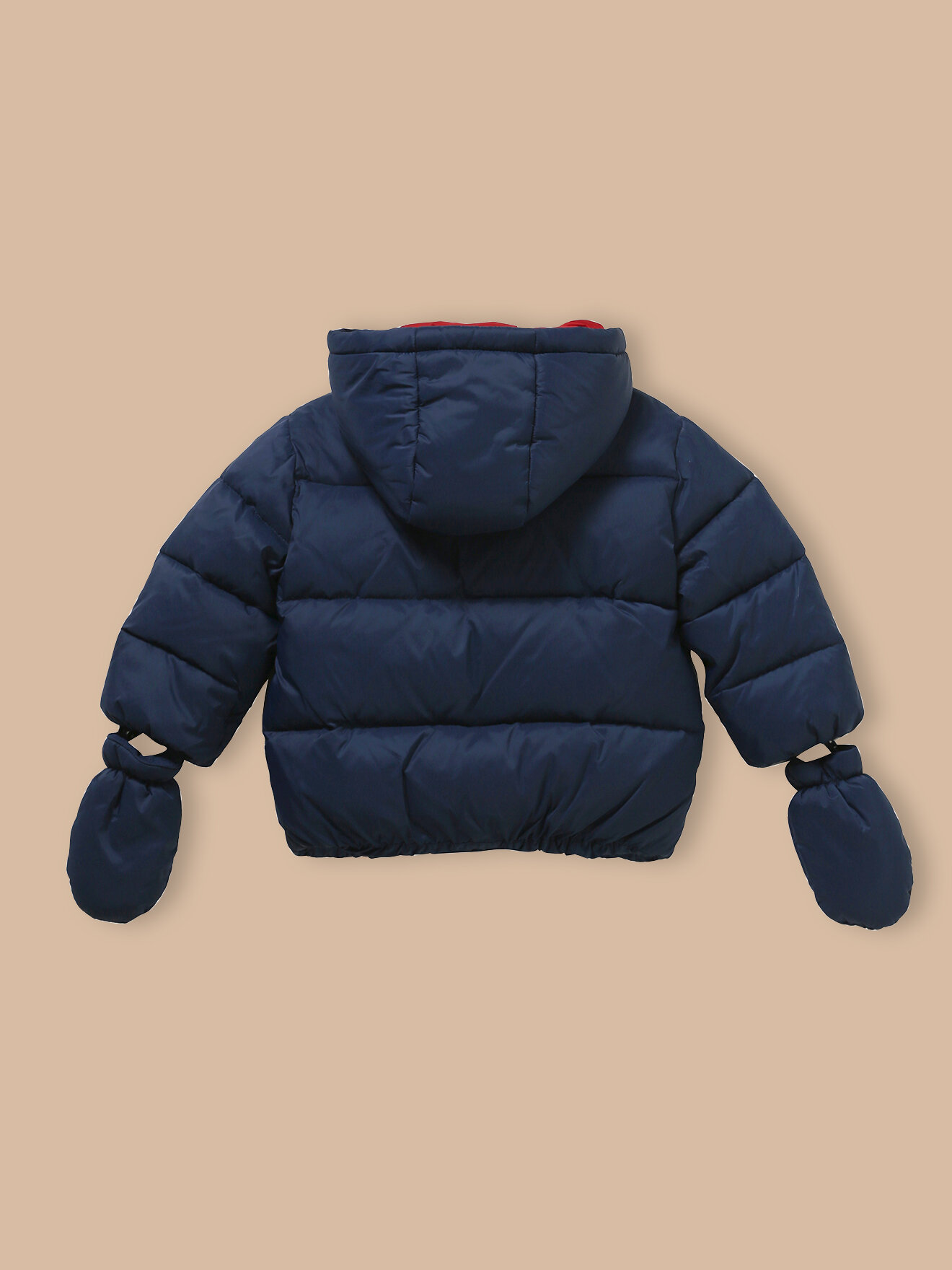 Warm sherpa-lined puffer jacket CYRILLUS Blue