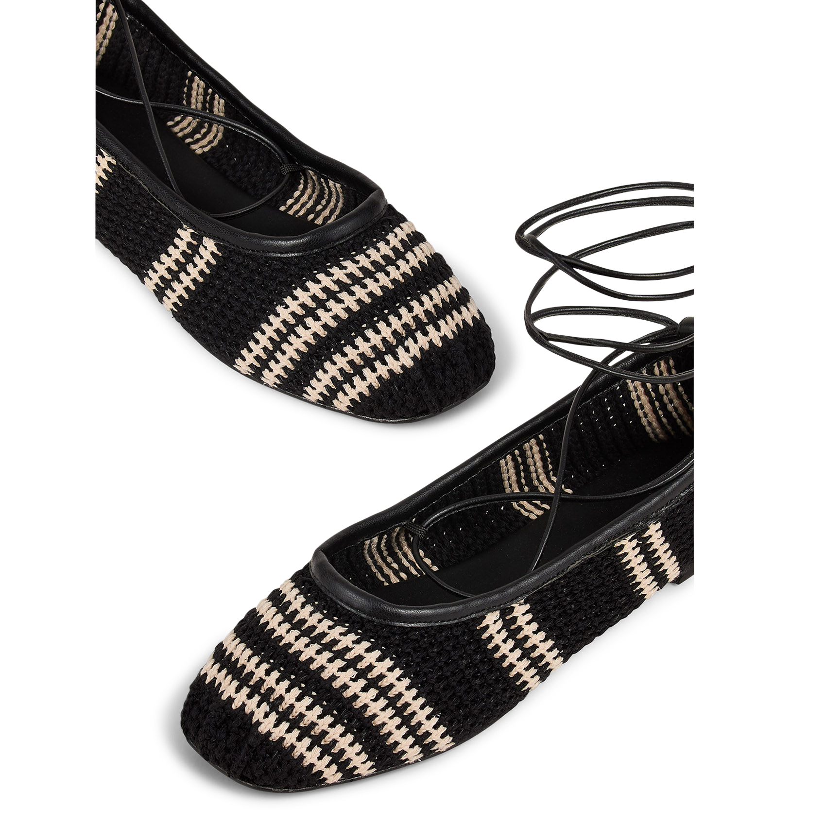 Ballerines en coton BA&SH Noir