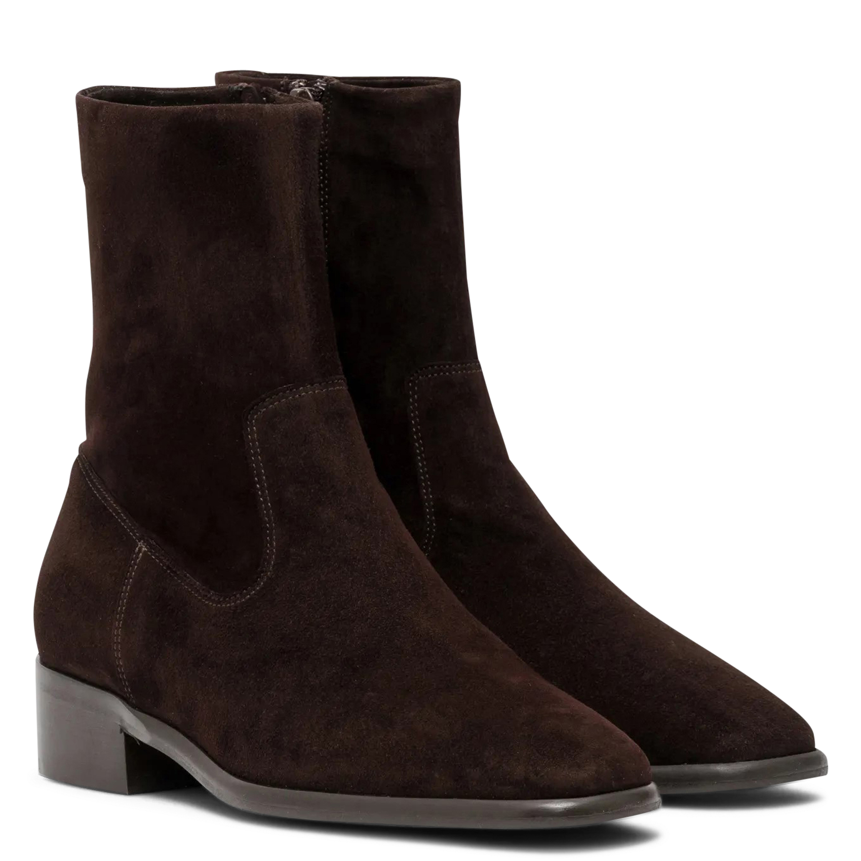 Suède enkellaarzen BOCAGE Brown